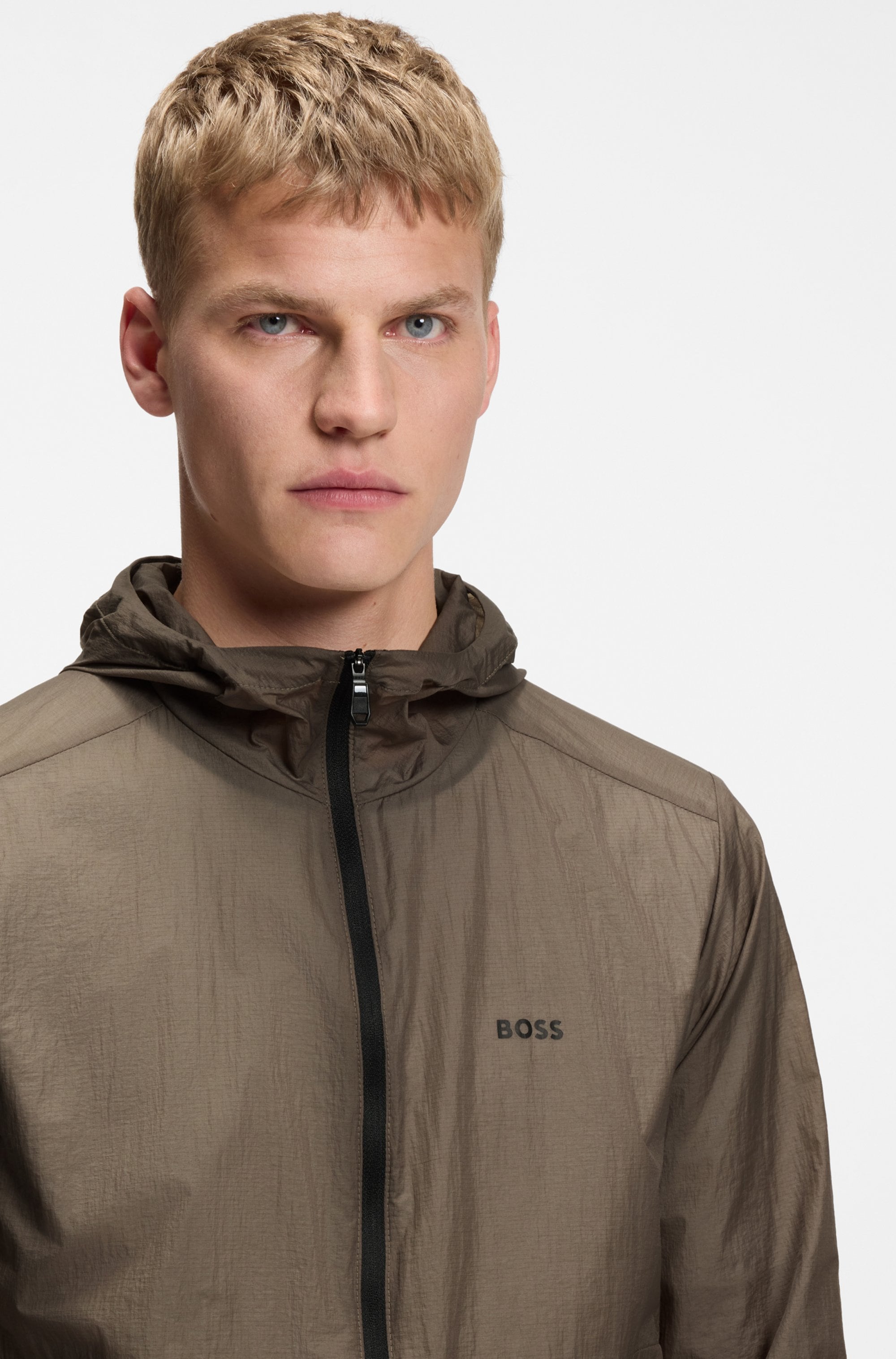 BOSS GREEN Windbreaker »Airynix JT« mit Kapuze sommerliche Qualität, Regular Fit, Kapuze