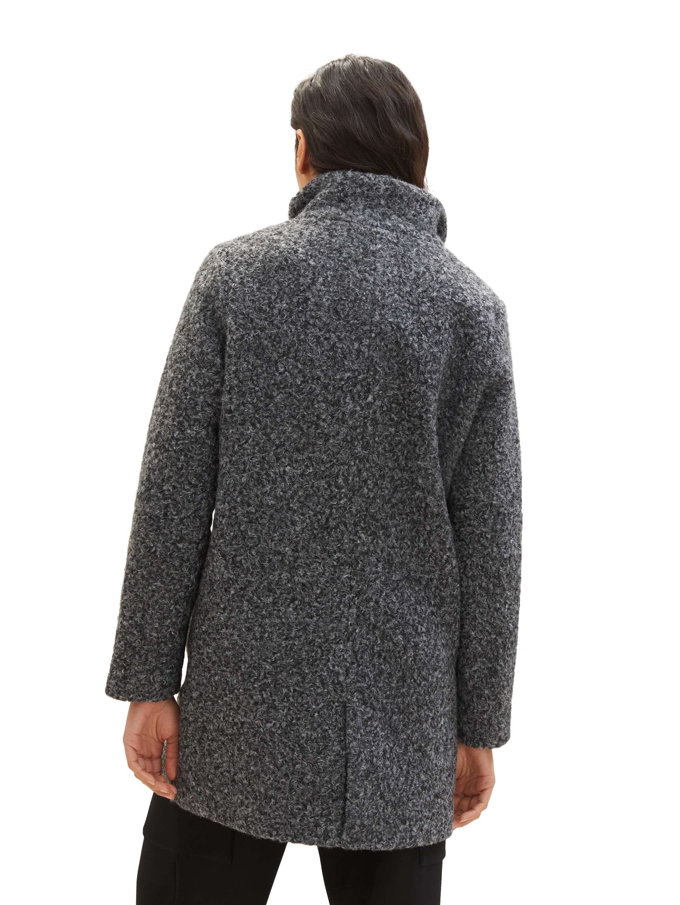 TOM TAILOR Denim Kurzmantel, mit Reißverschluss und Druckknopfleiste