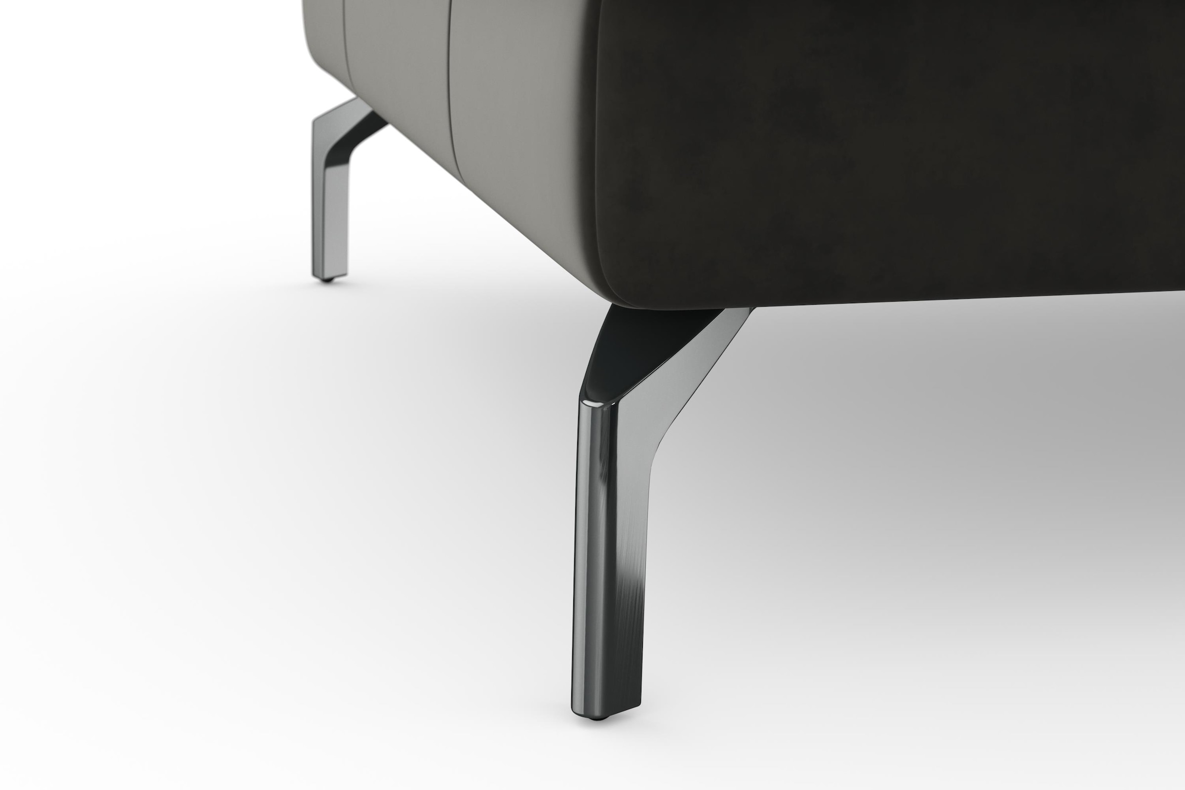 sit&more Ecksofa »Bendigo L-Form«, inklusive Sitztiefenverstellung, Bodenfreiheit 15 cm, 2 Fußfarben