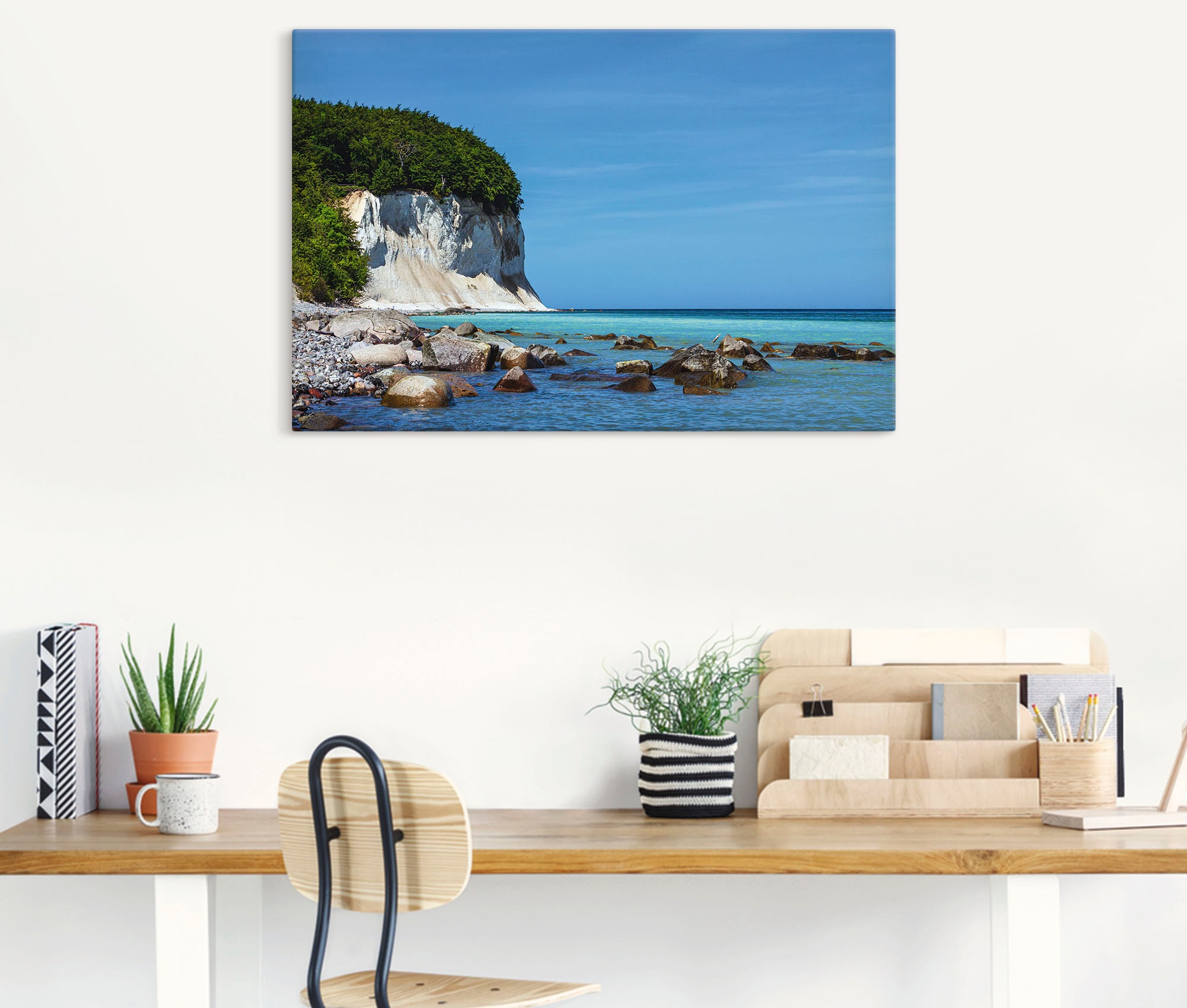 Artland Wandbild "Kreidefelsen Ostseeküste Insel Rügen", Felsen, (1 St.), a günstig online kaufen