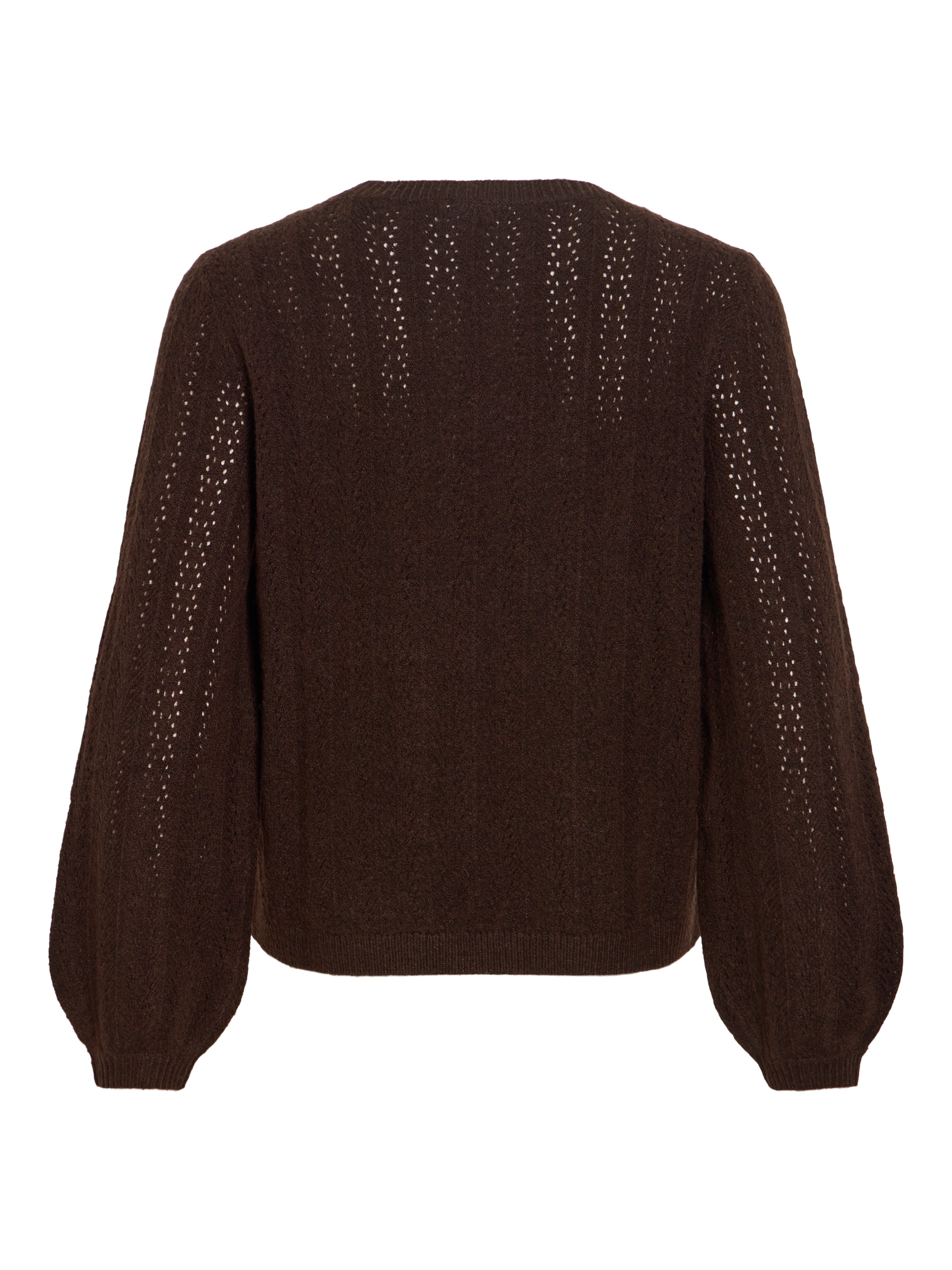 Vila Strickpullover »VILIGA POINTELLE L/S O-NECK TOP -NOOS« Materialmix