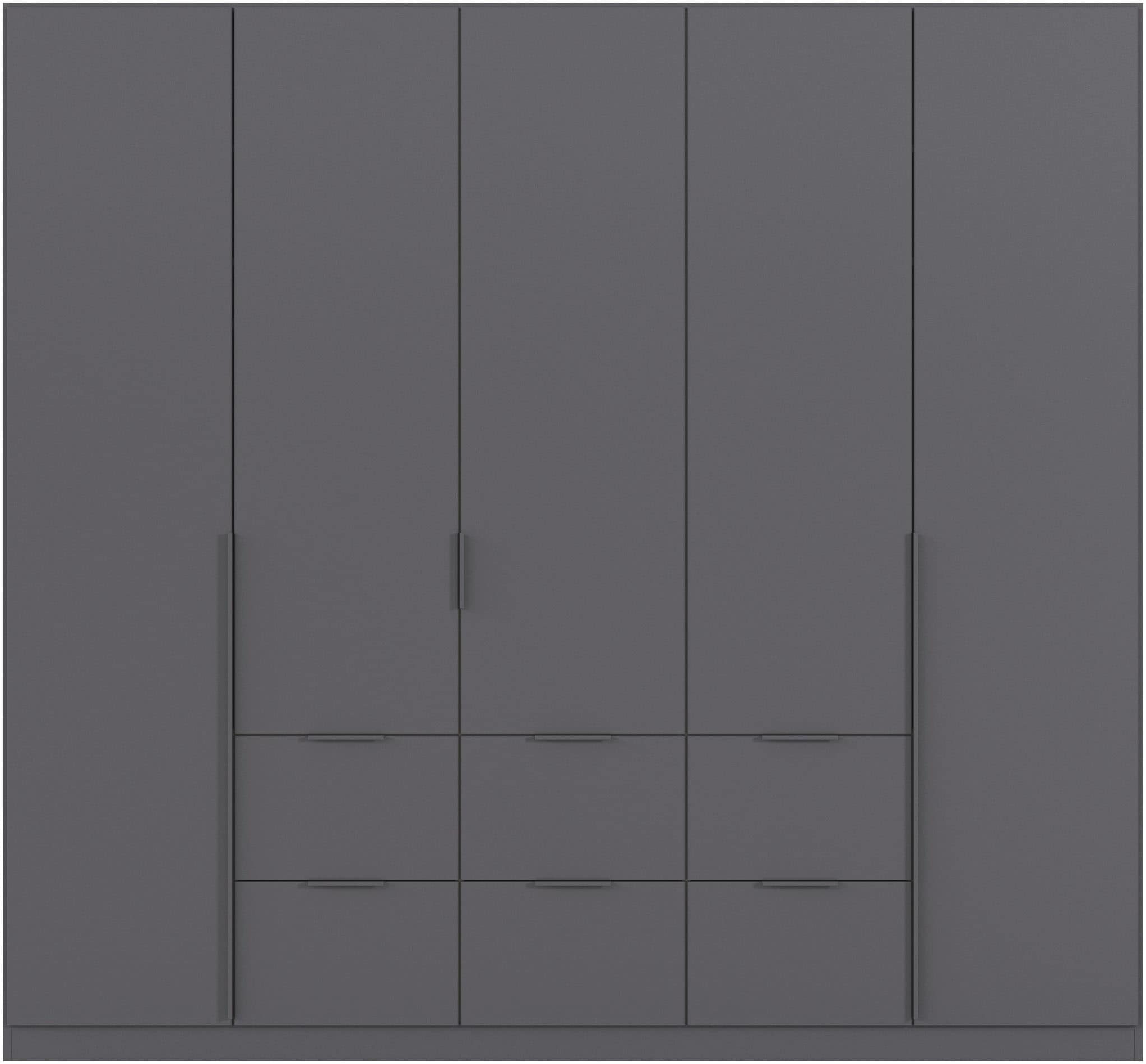 rauch Drehtürenschrank »Kleiderschrank Schrank Garderobe AGORDO mit Dekor- oder Hochglanzfront«, (in zwei Griff-Farben mit Dekor- oder Hochglanzfront), mit Außenschubkästen, in 6 Breiten und 2 Höhen MADE IN GERMANY