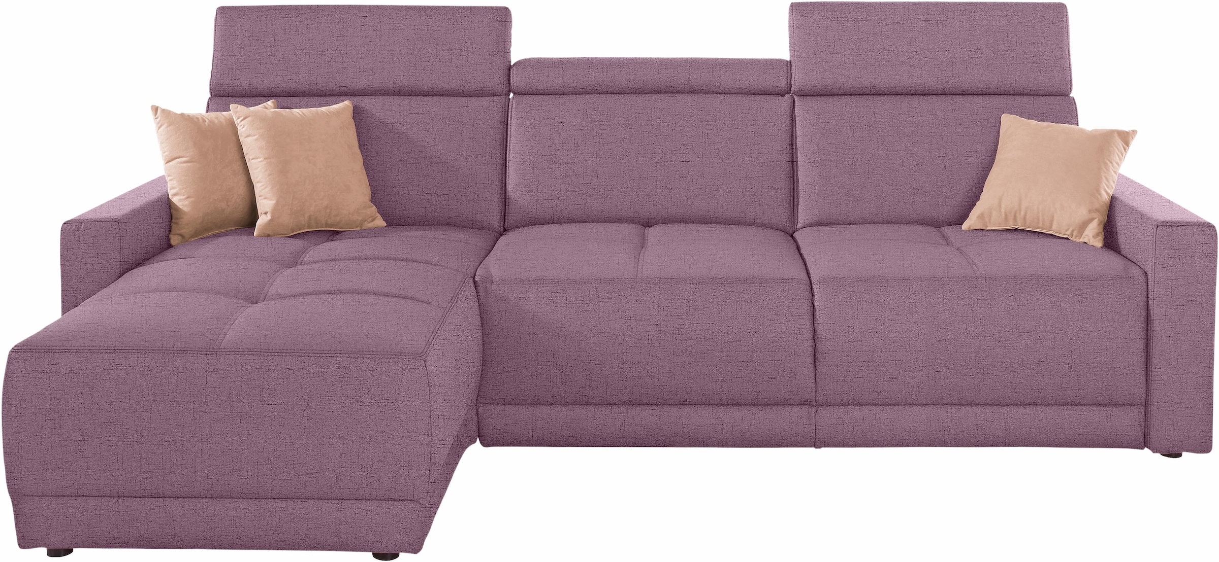 DOMO collection Ecksofa "Ava L-Form", mit Recamiere, Federkern wahlweise mi günstig online kaufen