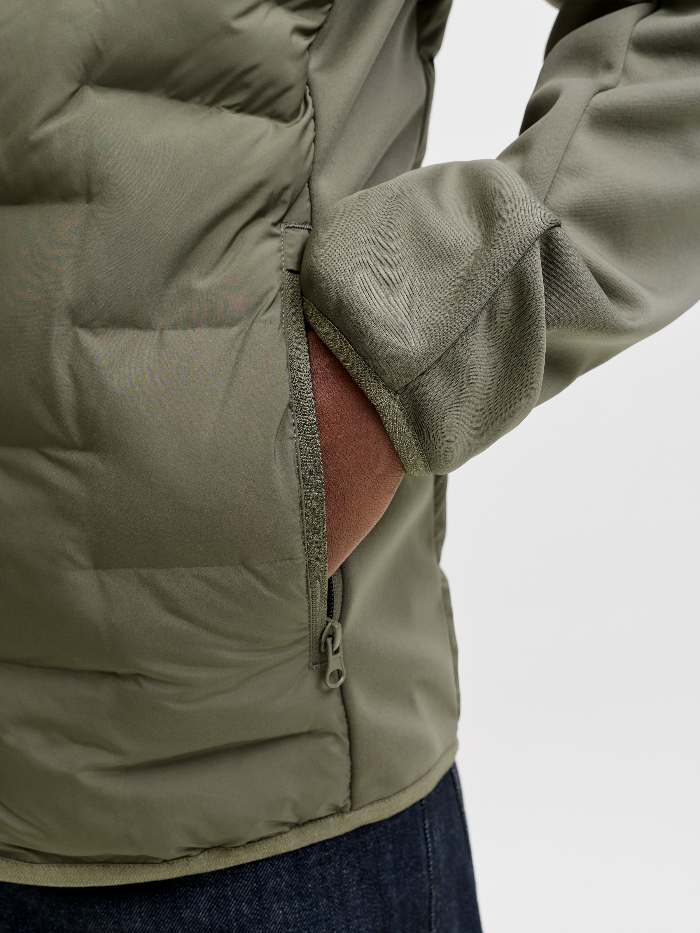 Jack & Jones Steppjacke »JJEPERFECT HYBRID JACKET NOOS« mit Kapuze mit Kapuze
