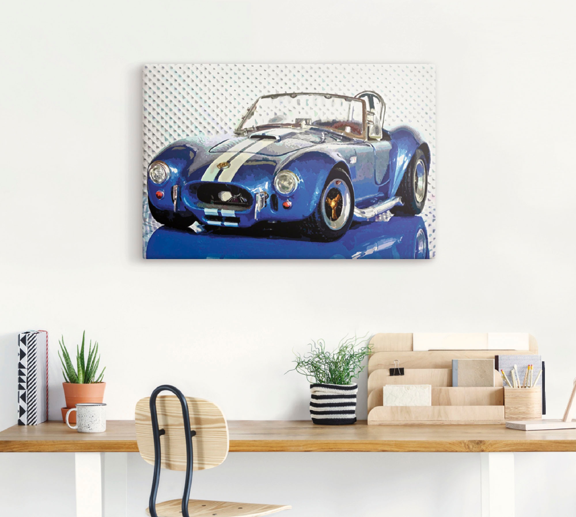 Artland Wandbild »Shelby Cobra blau«, Auto, (1 St.), als Leinwandbild, Poster in verschied. Größen