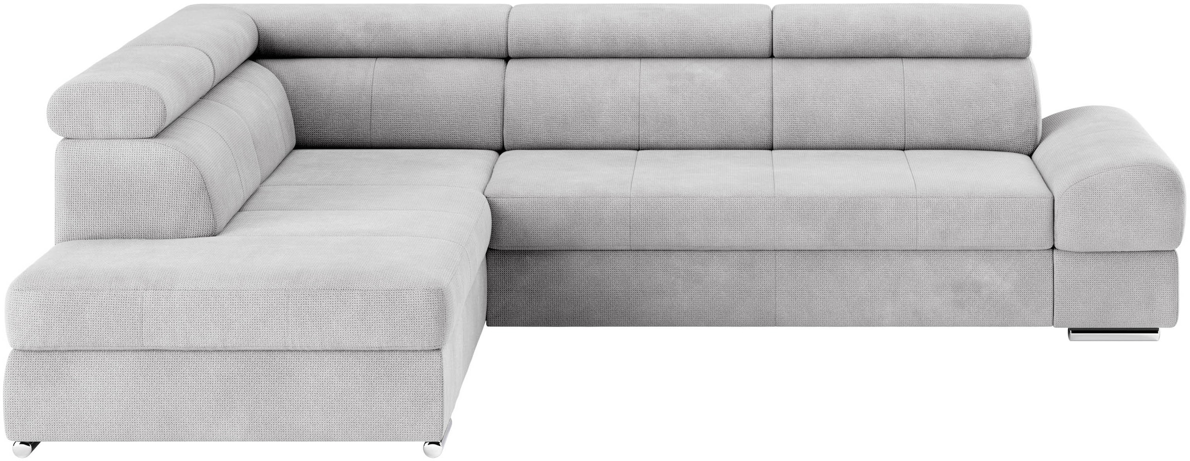 sit&more Ecksofa »Broadway L-Form«, mit verstellbaren Kopfteilen, wahlweise mit Bettfunktion