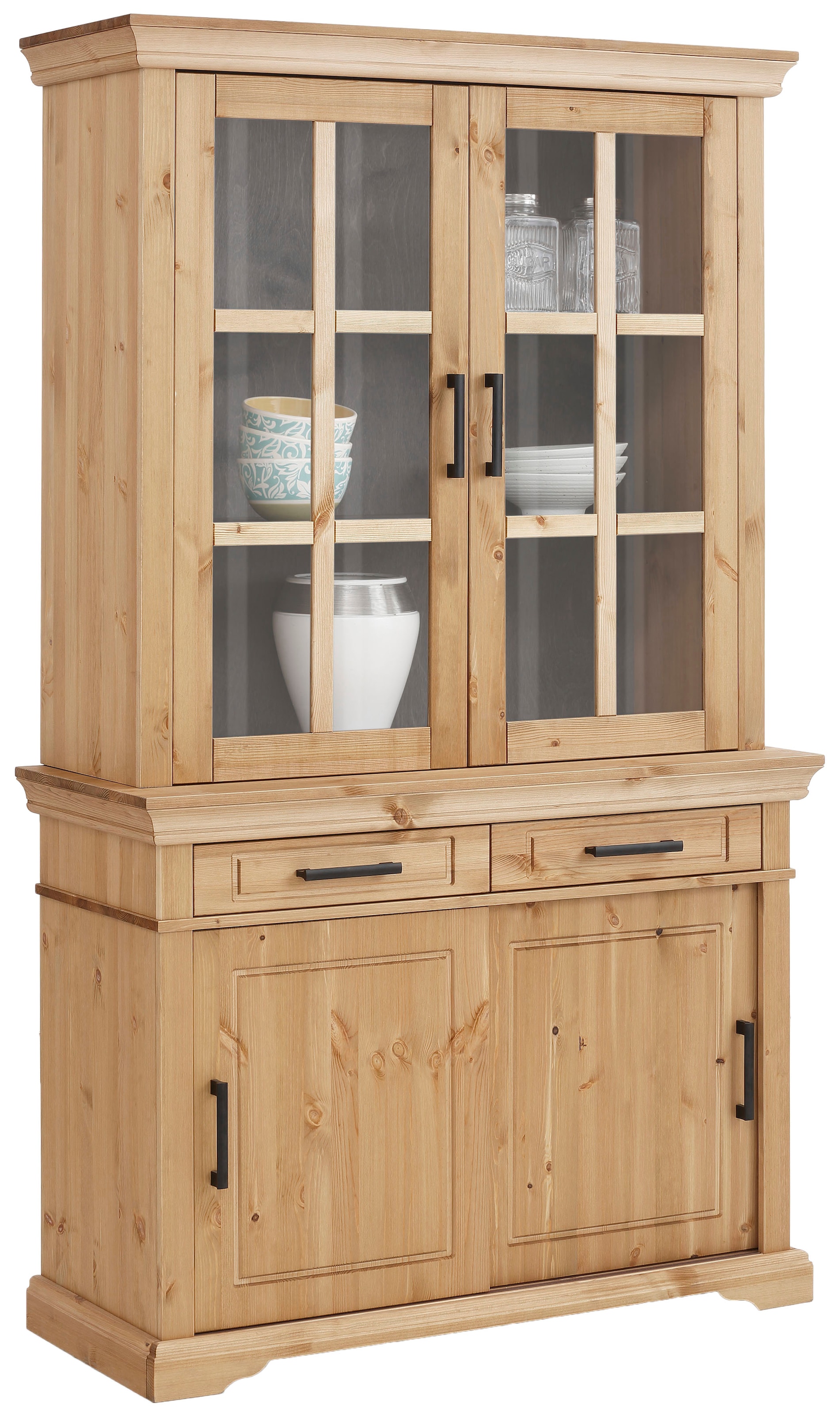 Home affaire Vitrine massiver cm bestellen »Anabel«, Breite 110 Kiefer, aus online