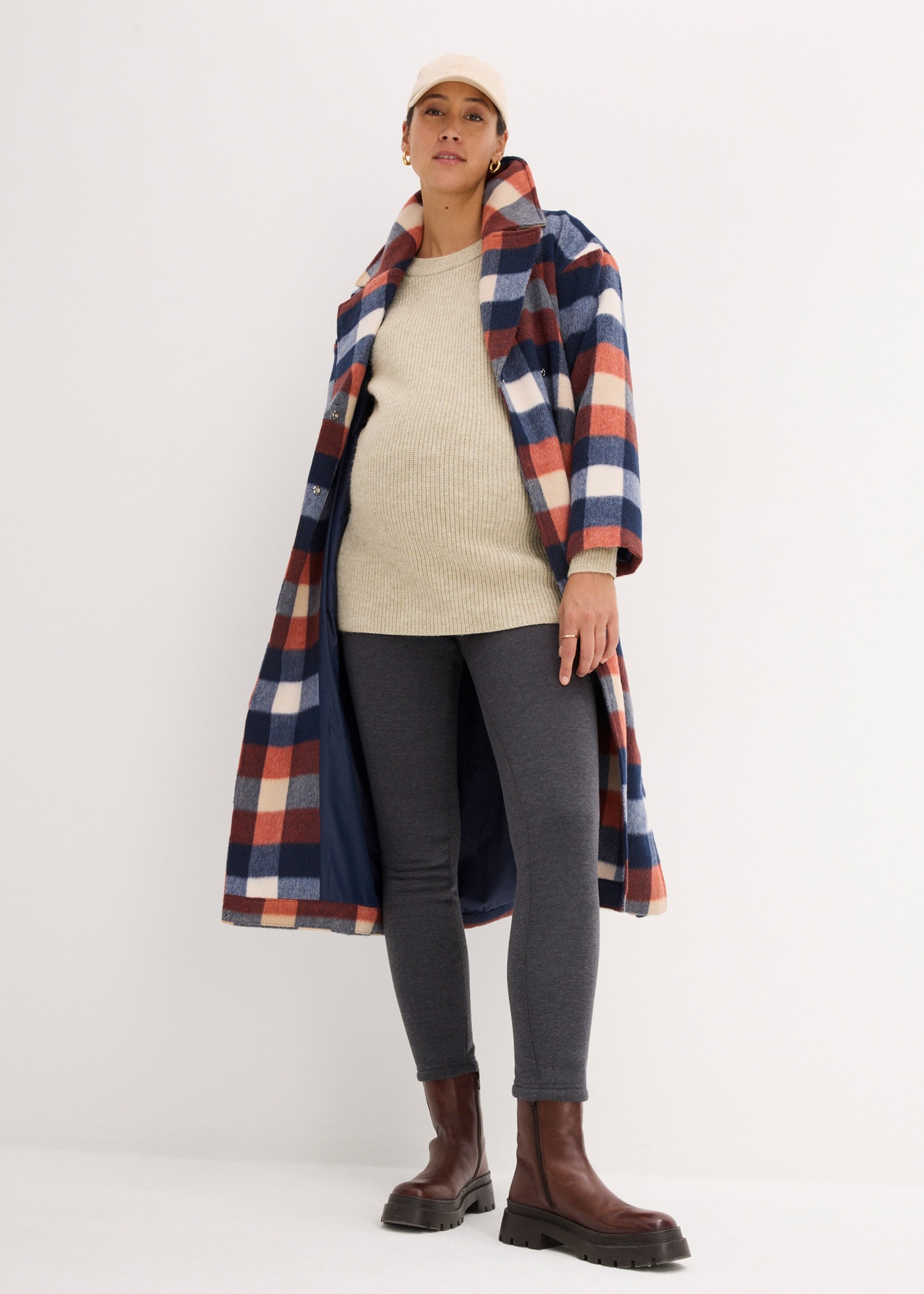 bonprix Umstandsleggings  Wärmende Umstands-Leggings mit Teddyfutter