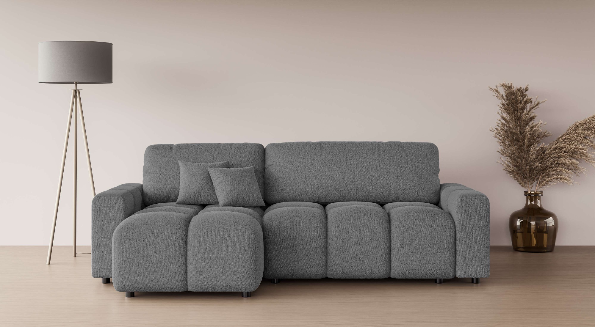 Home affaire Ecksofa »FELICI, Schlafsofa 233cm, L-Form mit Recamiere beidse günstig online kaufen