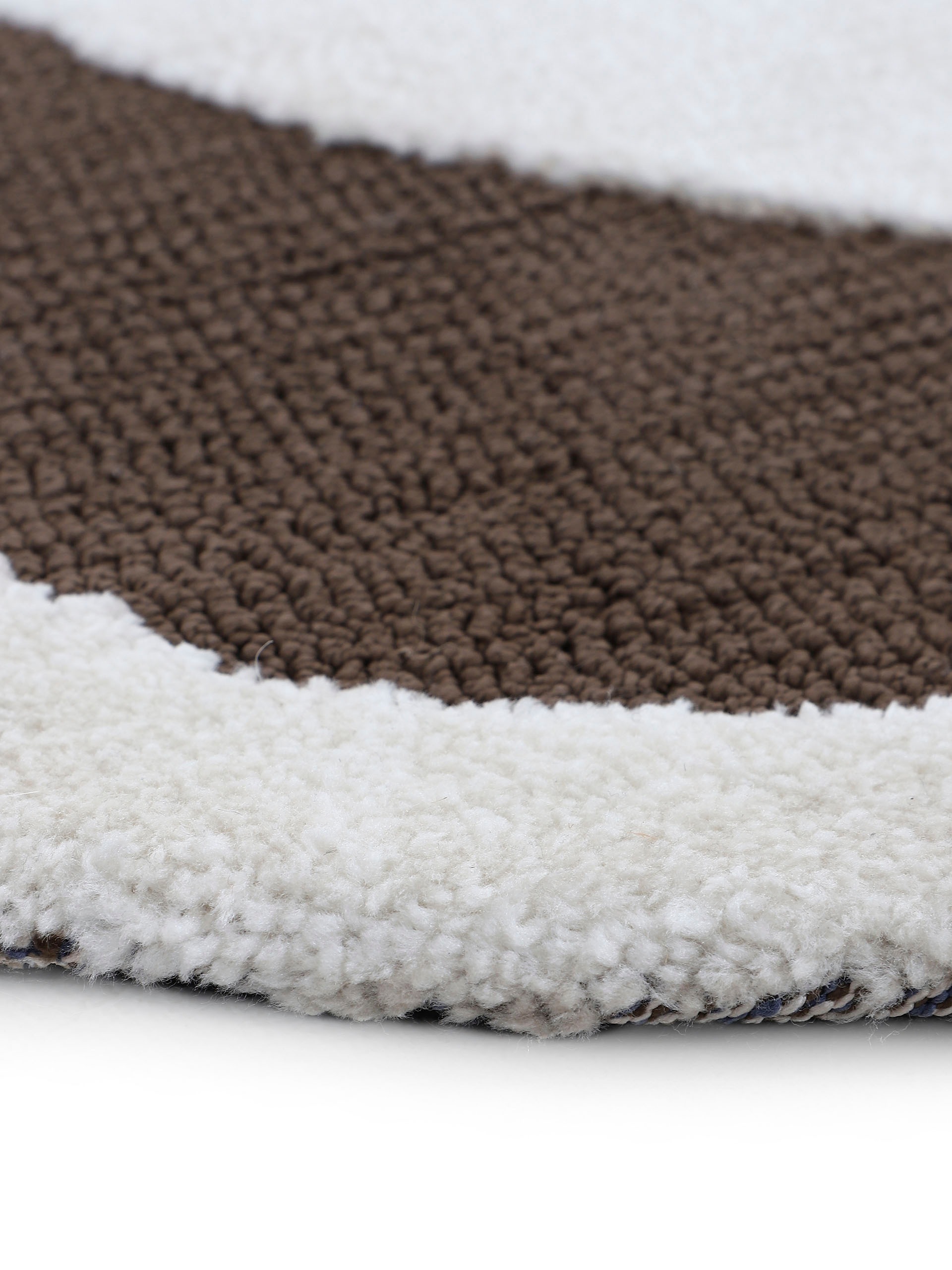 carpetfine Teppich »Holly 6«, wellenförmig, 12 mm Höhe, Uni-Farben, mit Bordüre, Wohnzimmer