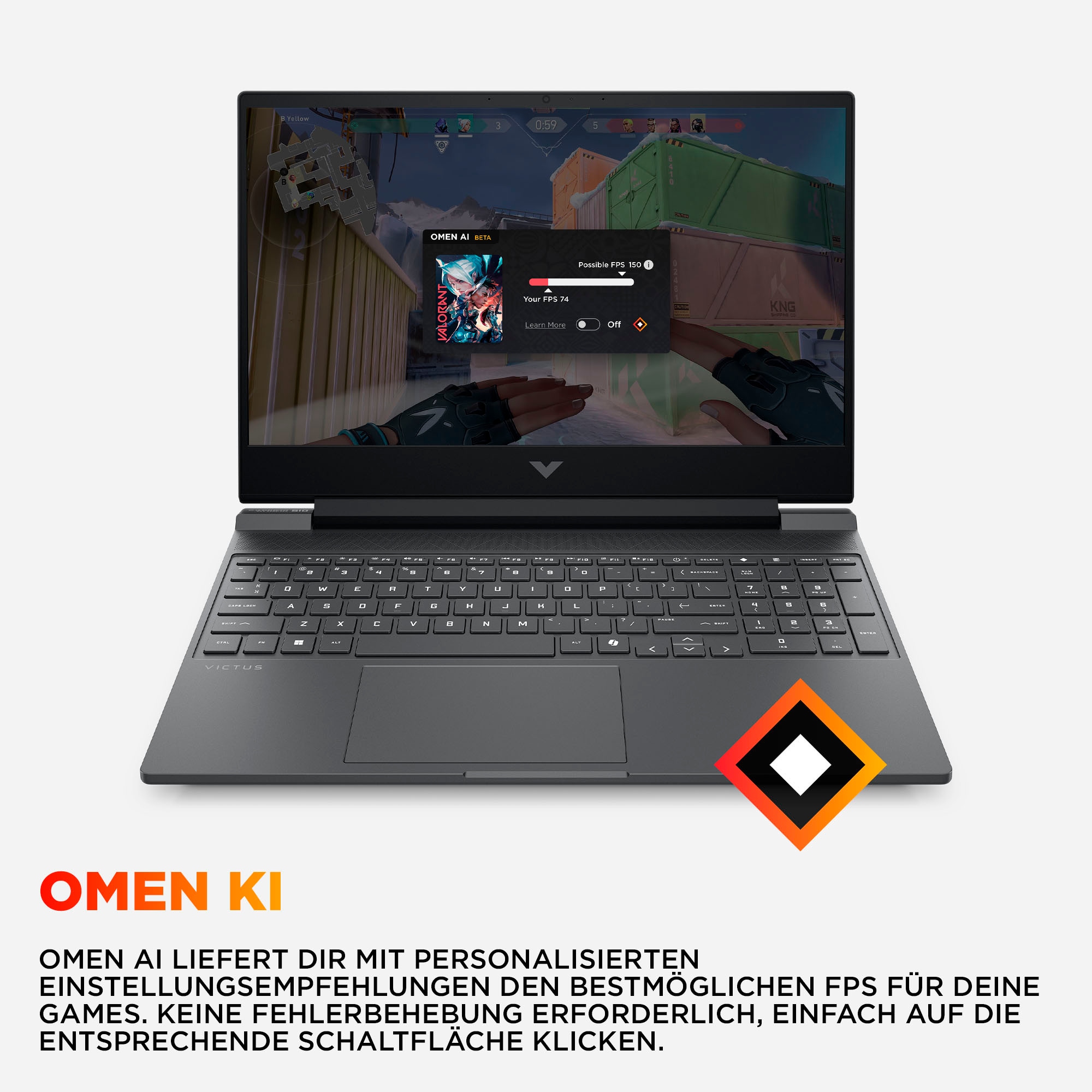 HP Gaming-Notebook »Victus 15-fb3051ng Silver«
