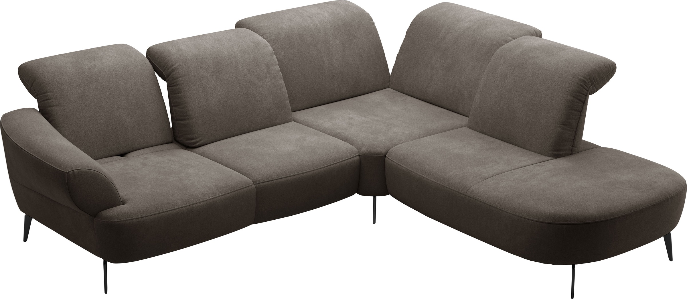 sit&more Ecksofa »Dance«, inkl.System Click&Seat und Sitztiefenverstellung