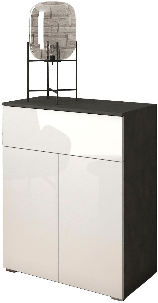 INOSIGN Sideboard »PARIS«, (1 St.), Moderne 72cm breite grifflose Kommode, vielseitig einsetzbar