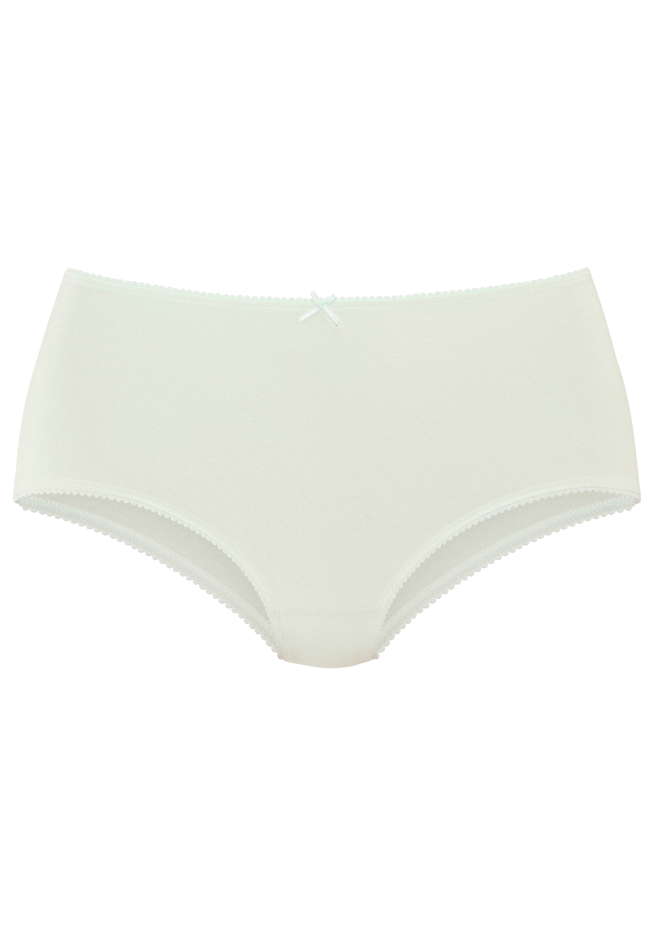 Vivance Taillenslip 5er Pack,  mit kleiner Häkelkante, elastische Baumwollmischung