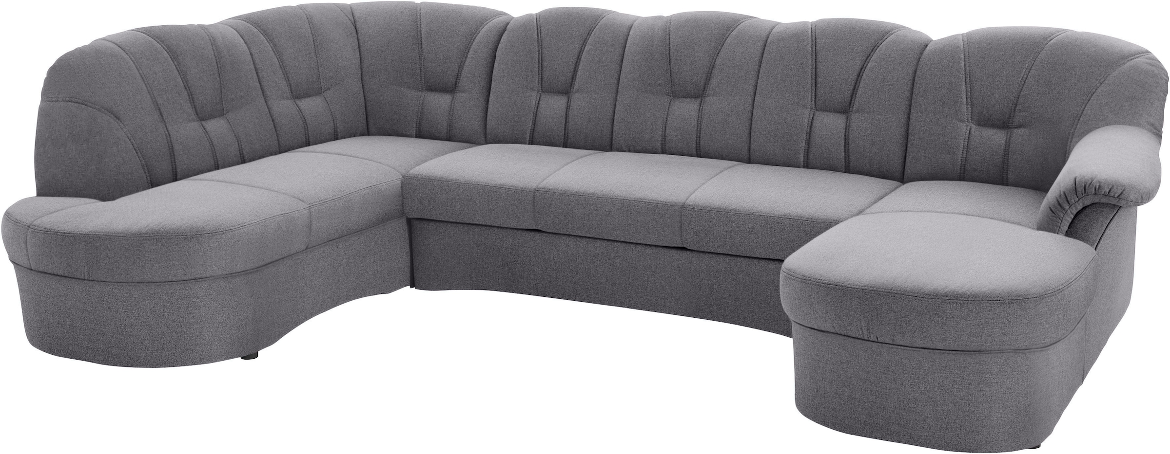 DOMO collection Wohnlandschaft »Papenburg U-Form«, in großer Farbvielfalt, wahlweise Bettfunktion, frei im Raum stellbar