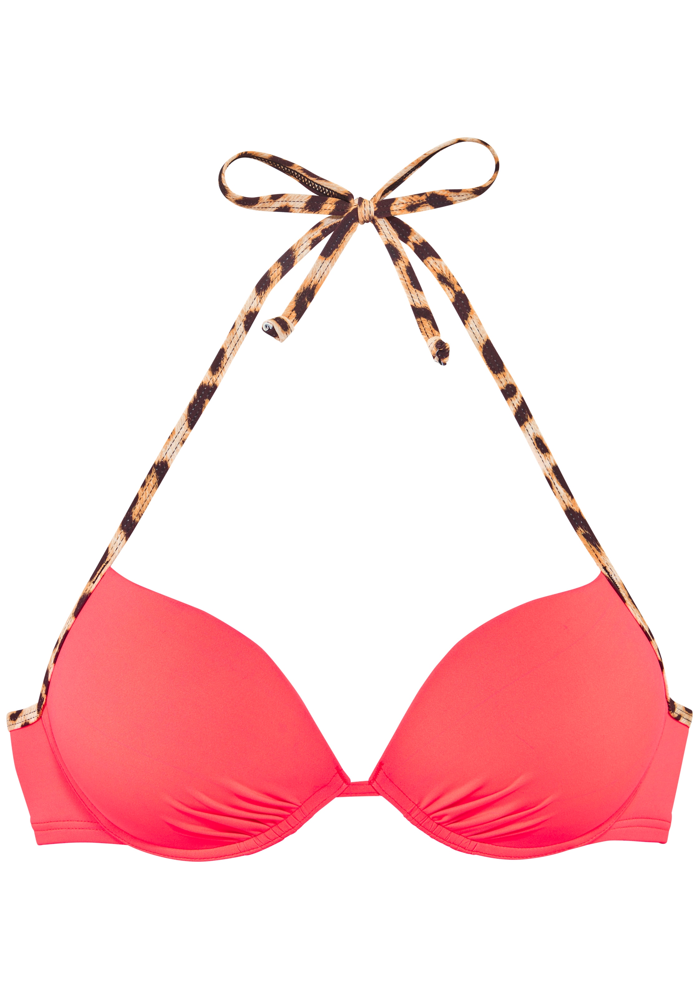 Buffalo Push-Up-Bikini-Top »Lovisa« mit Animalprint in Kontrastdetails