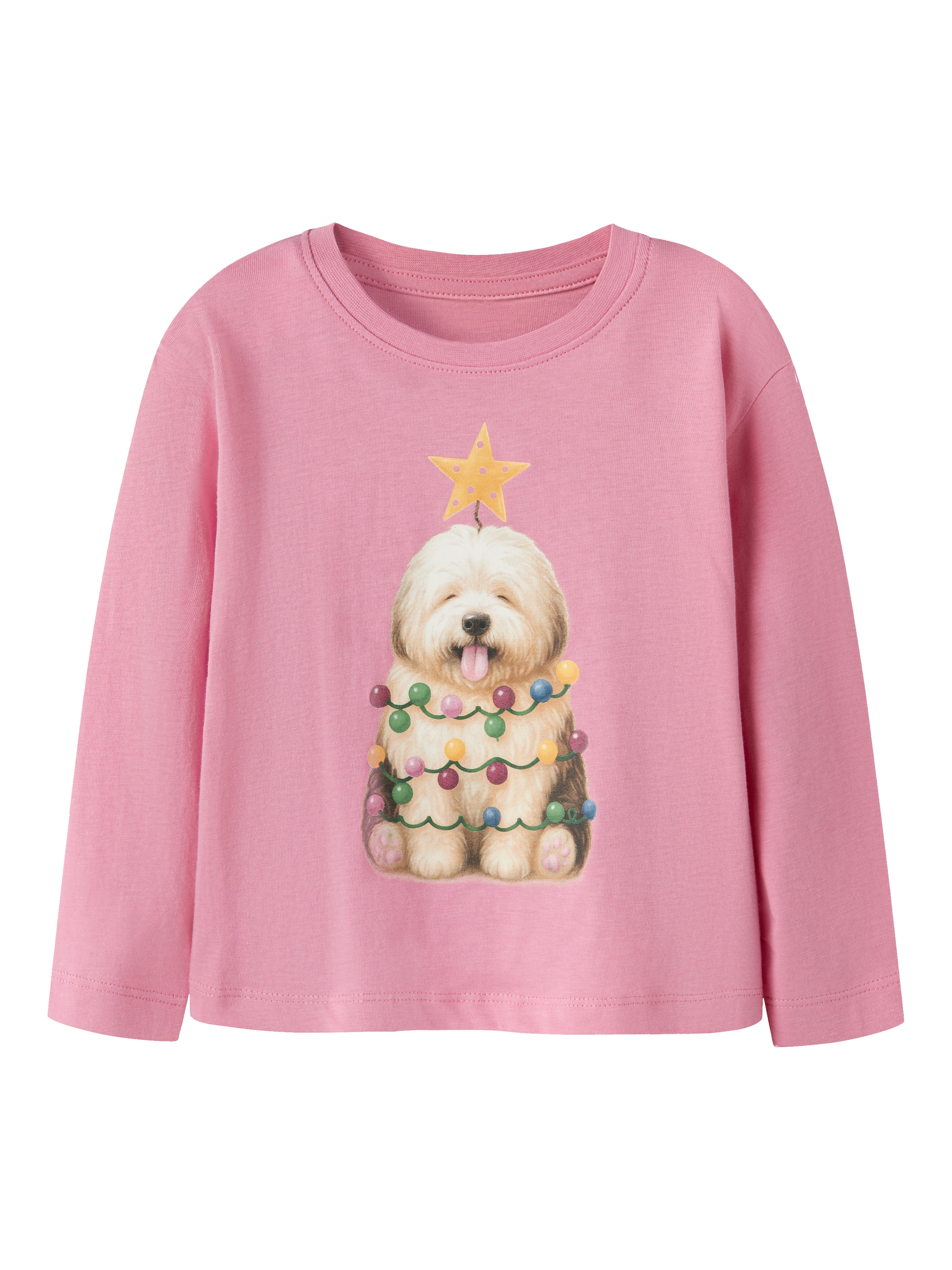 Name It Langarmshirt »NMFVOSMAS LS NREG TOP« Weihnachten, Baumwolle, regular fit