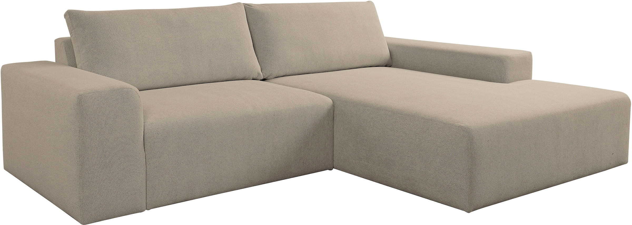 WERK2 Ecksofa »Rio, elegant & bequem, Breite 262 cm, L-Form«, Puristisches Design mit maximalem Komfort