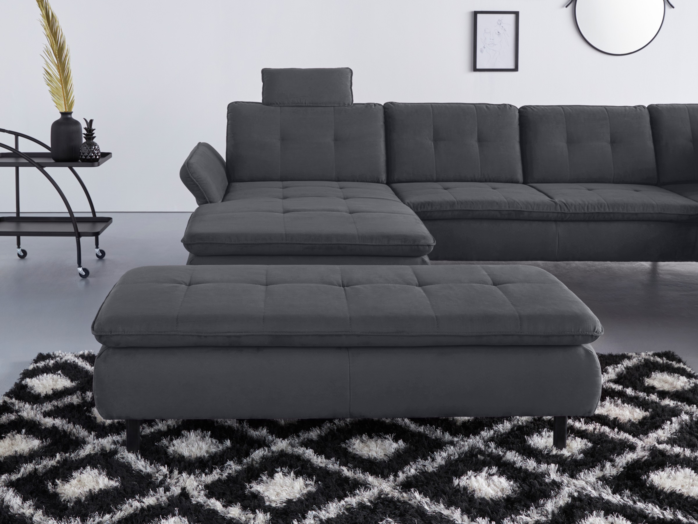 Home affaire Hockerbank »Birkholm« passend zur Serie "Birkholm", B/T/H: 137/65/44 cm