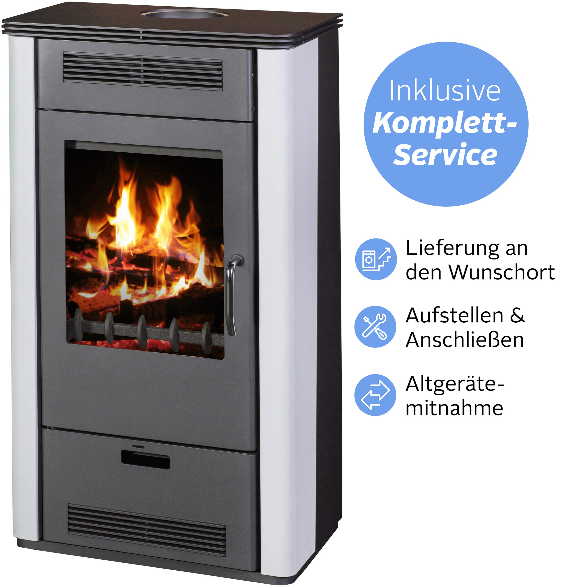 Firefix Kaminofen »»Etna««, (Alles inklusive Service: Aufstellen, Anschließen, Altgerätemitnahme), Wunschort Lieferung