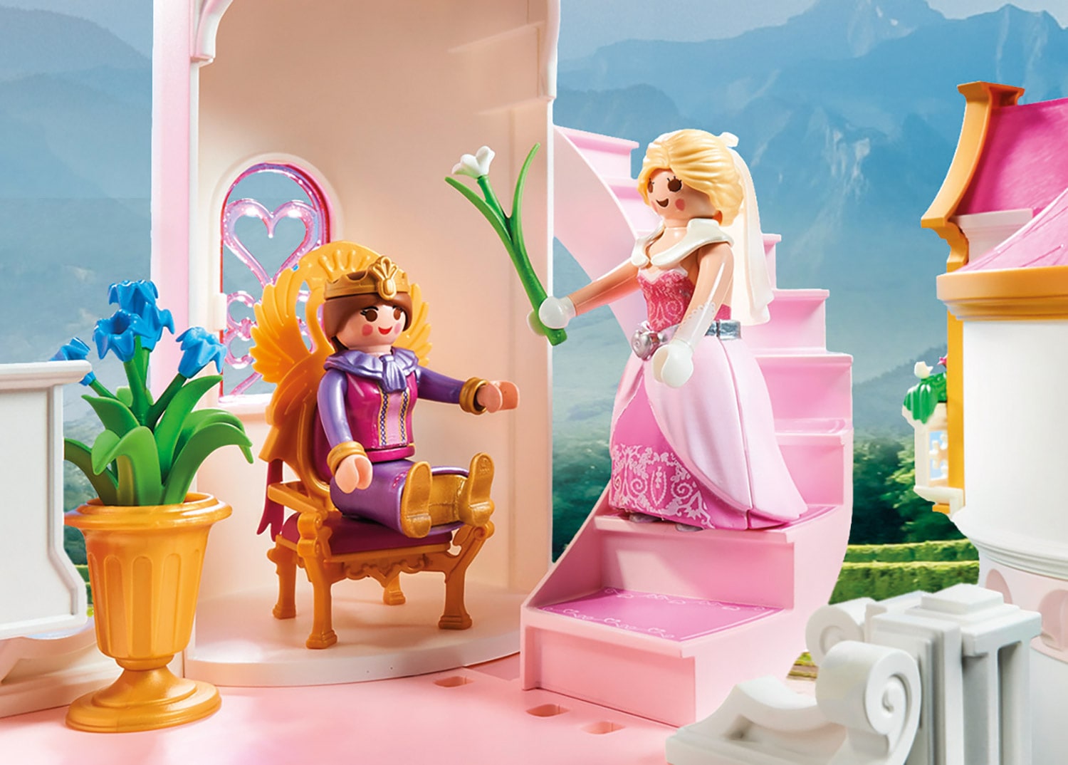 Playmobil® Konstruktions-Spielset »Großes Prinzessinnenschloss (70447), Princess«, (644 St.), Made in Germany