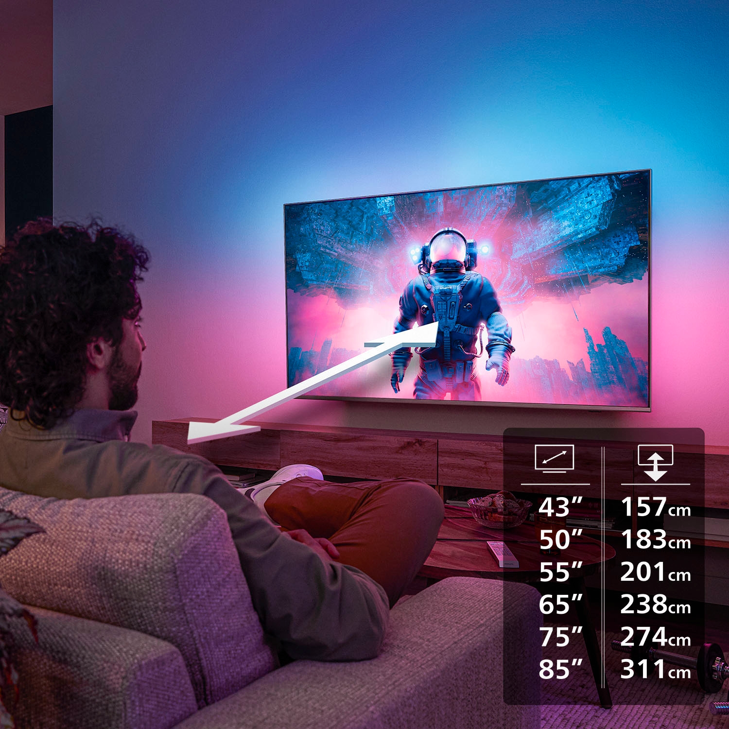 Philips LED-Fernseher »75PUS8500/12«, 4K Ultra HD, Smart-TV