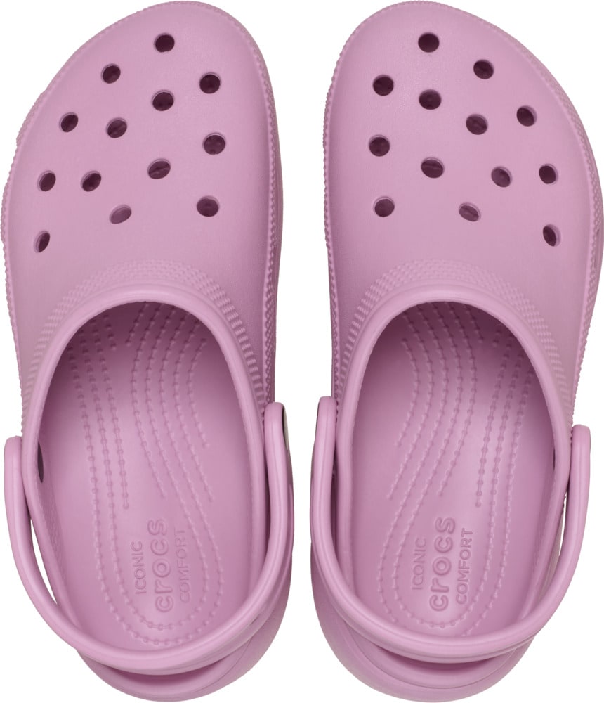 Crocs Clog »Classic Platform Clog W«, Sommerschuh, Schlappen, Hausschuh, trendige Plateausohle
