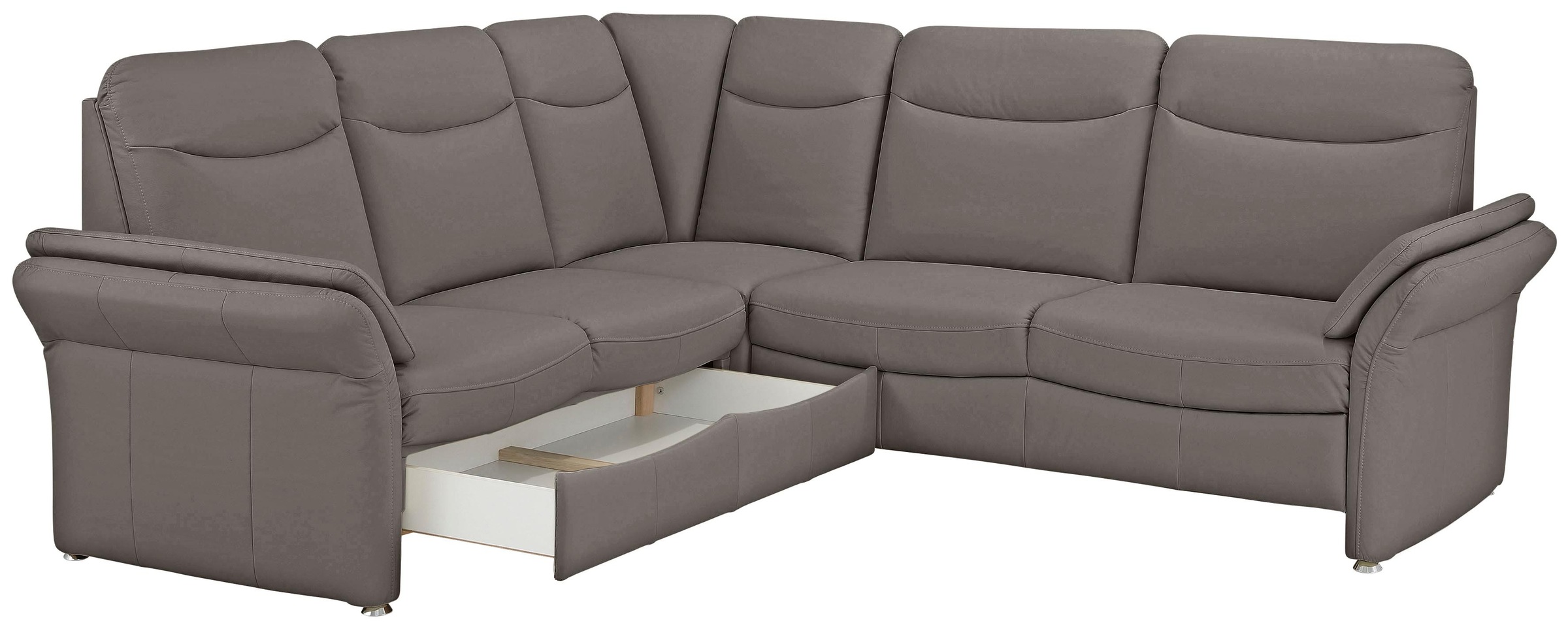 Home affaire Ecksofa »Tahoma L-Form«, mit Armlehnfunktion, wahlweise Bettfunktion, Schublade, Relaxfunktion