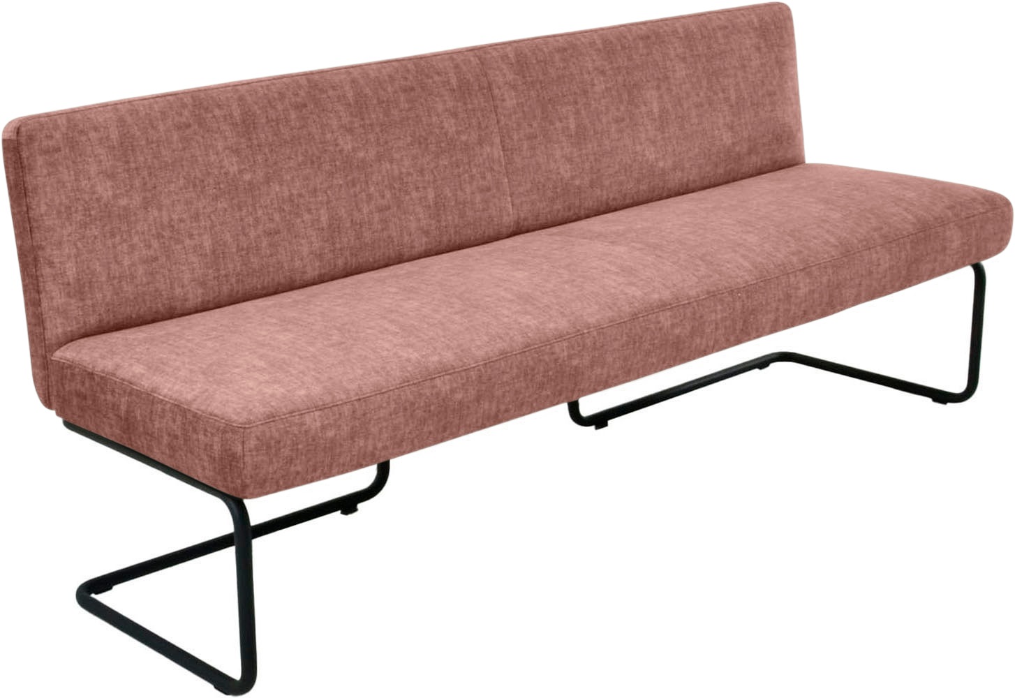 K+W Komfort & Wohnen Polsterbank in abgerundeter Form, Rundrohrkufe lang ge günstig online kaufen