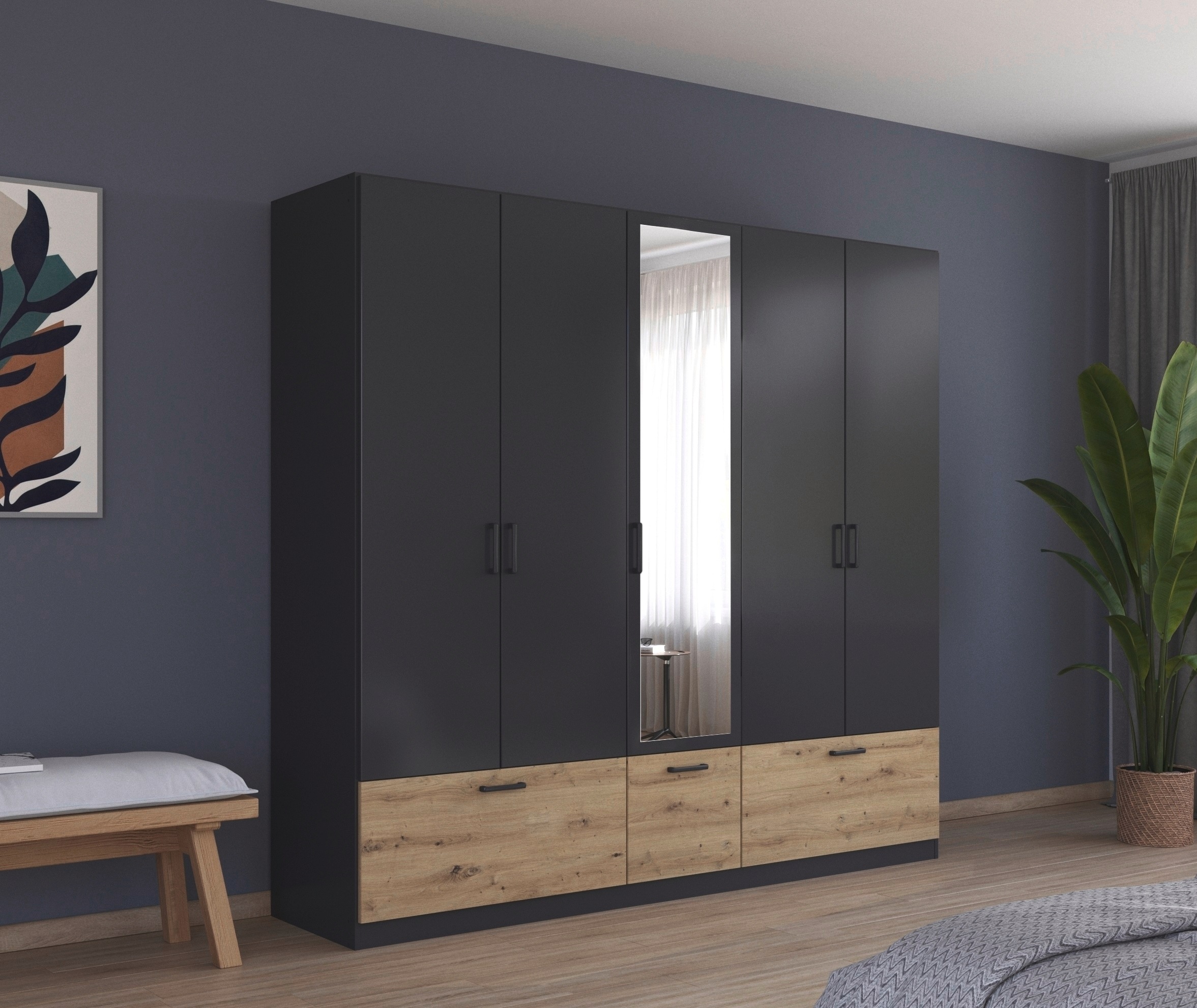 rauch Drehtürenschrank »Kleiderschrank Schrank Garderobe Wäscheschrank BARI günstig online kaufen