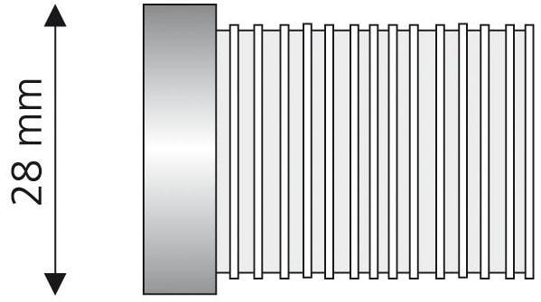 Liedeco Gardinenstangen-Endstück, (Set, 2 St.), für Gardinenstange Ø 28 mm