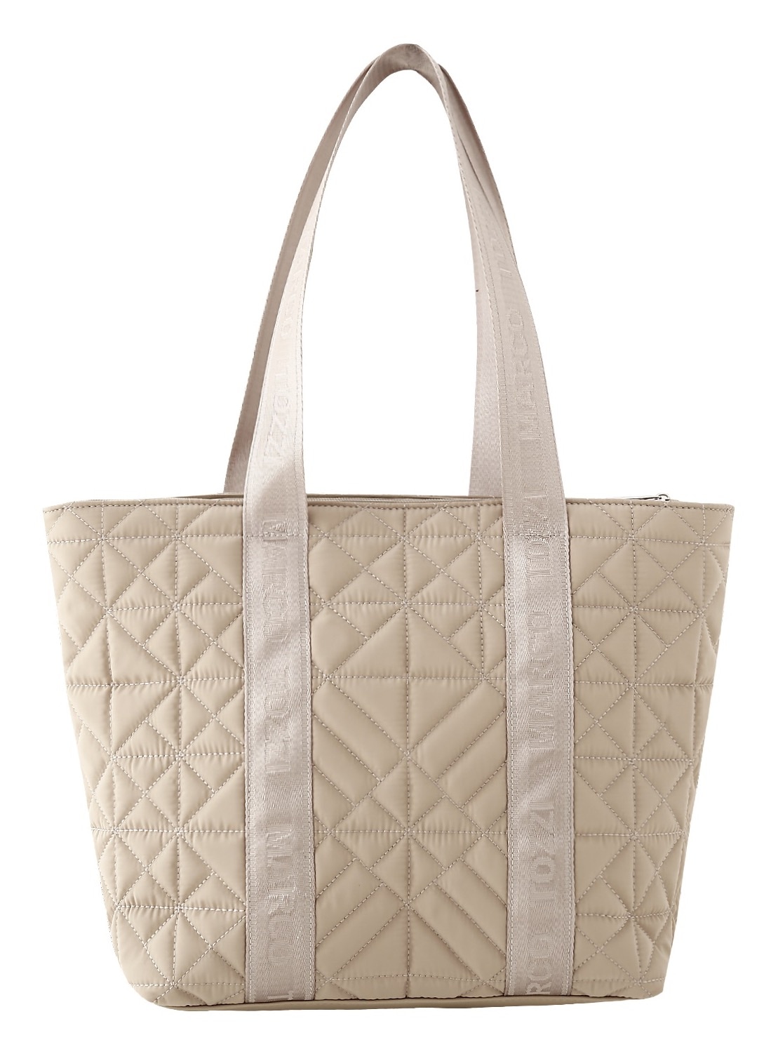 MARCO TOZZI Henkeltasche, Damen Schultertasche, Shopper mit trendiger Ziersteppung