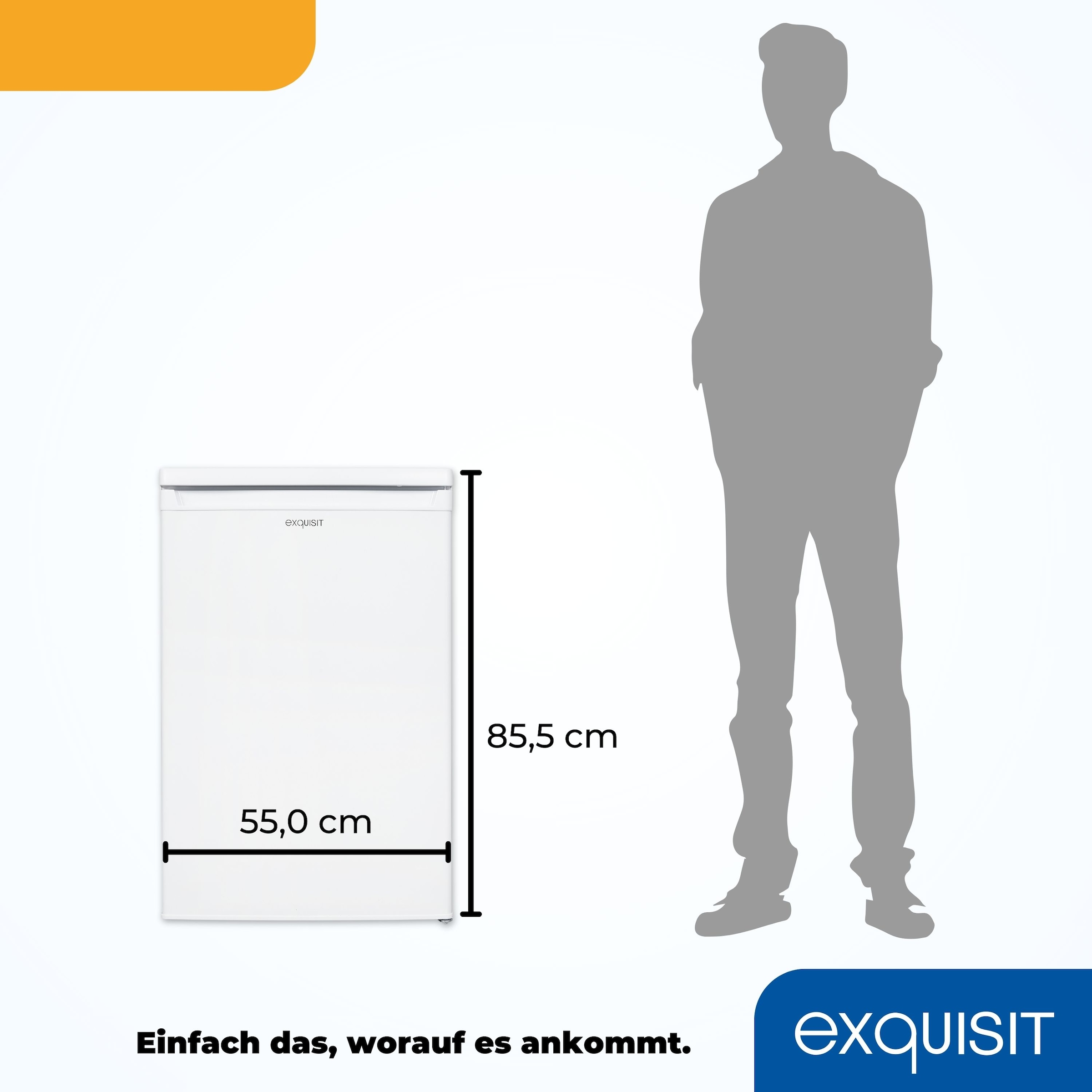 exquisit Kühlschrank »KS16-V-040E weiss«, 127 L Volumen