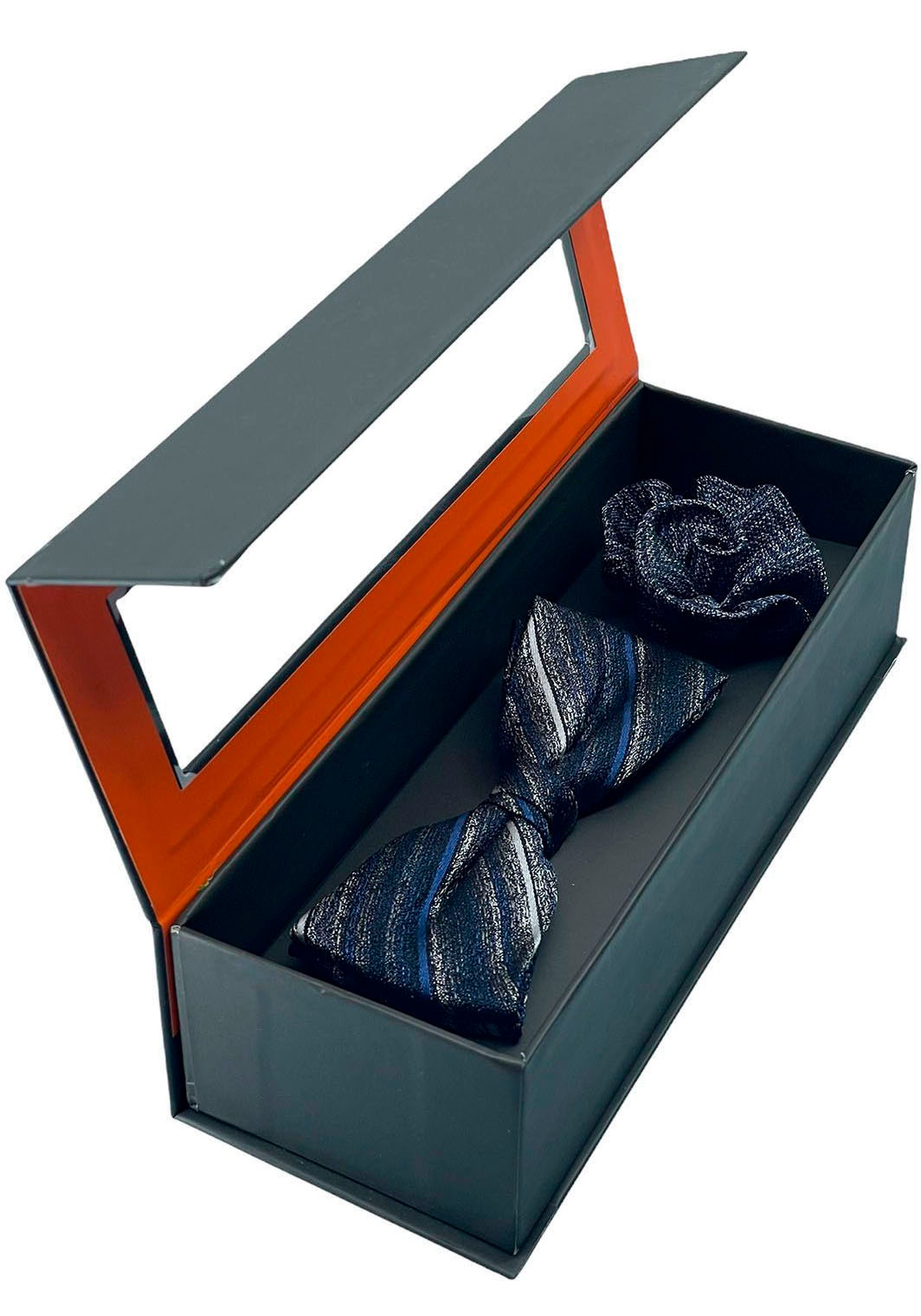MONTI Fliege, (Set, 2 St.), Reine Seide, mit Muster für den außergewöhnlichen Anlass in einer Box