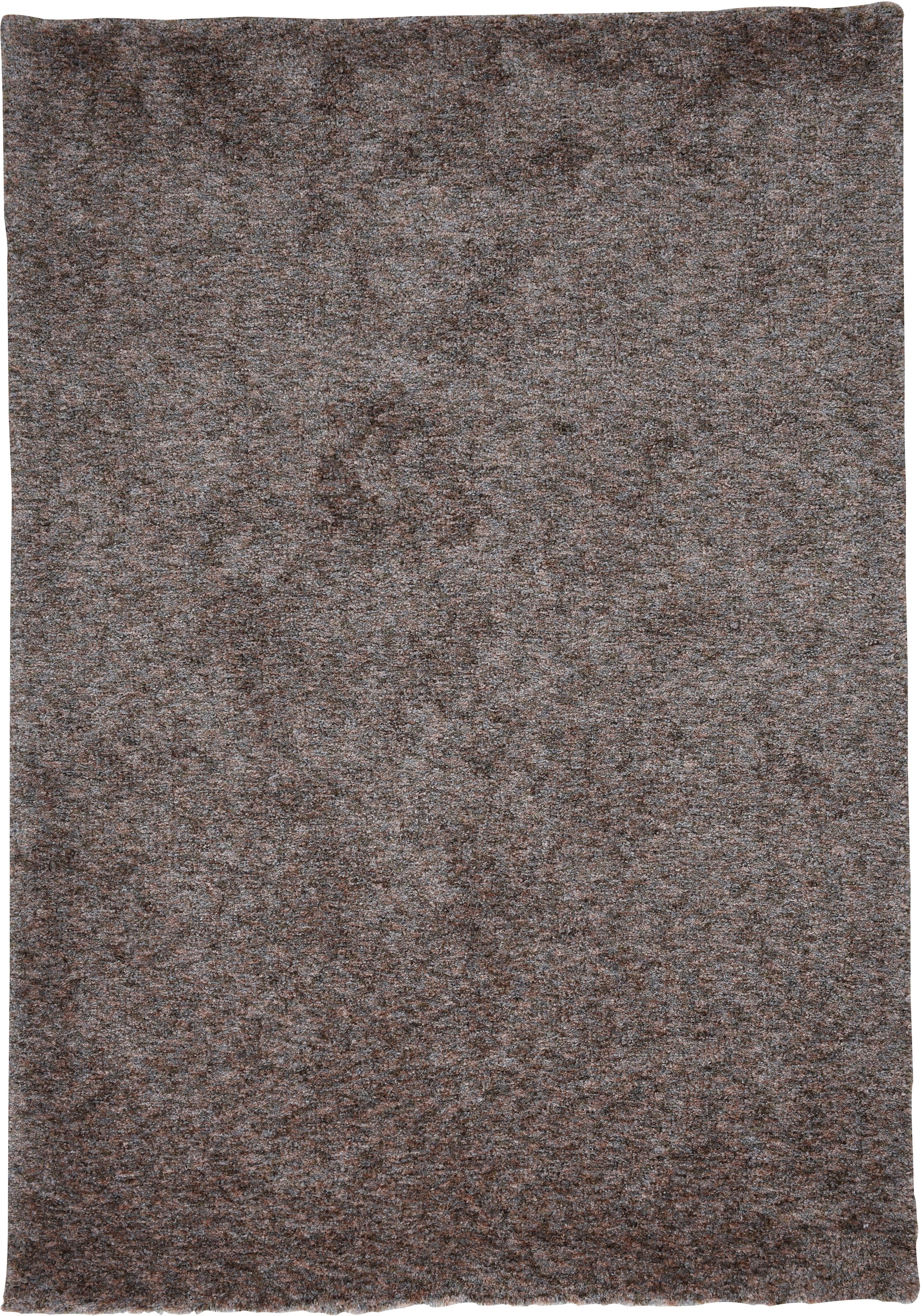 Sansibar Teppich »Munkmarsch Uni« rechteckig 20 mm Höhe meliert, 100% Polyester, besonders weich, Wohnzimmer, Schlafzimmer