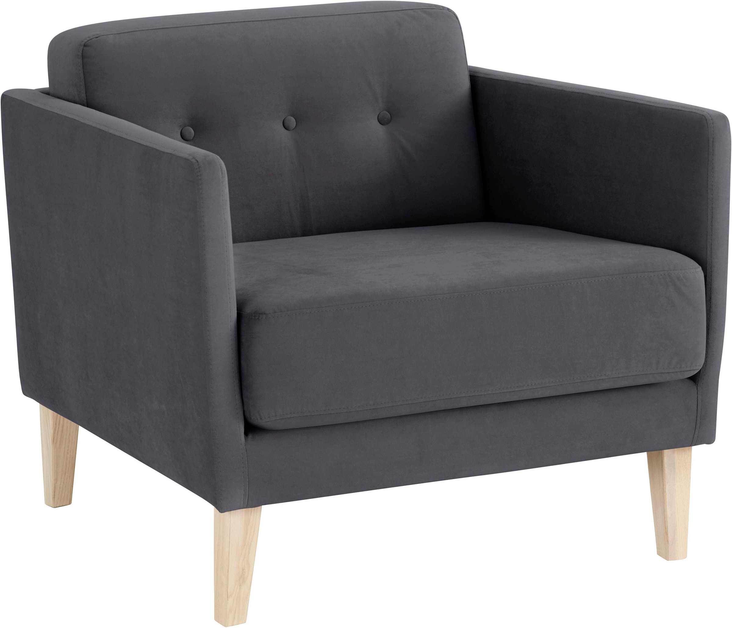 andas Sessel »Raadal«, in skandinavischer Optik, mit Knopfheftung, Design by Morten Georgsen