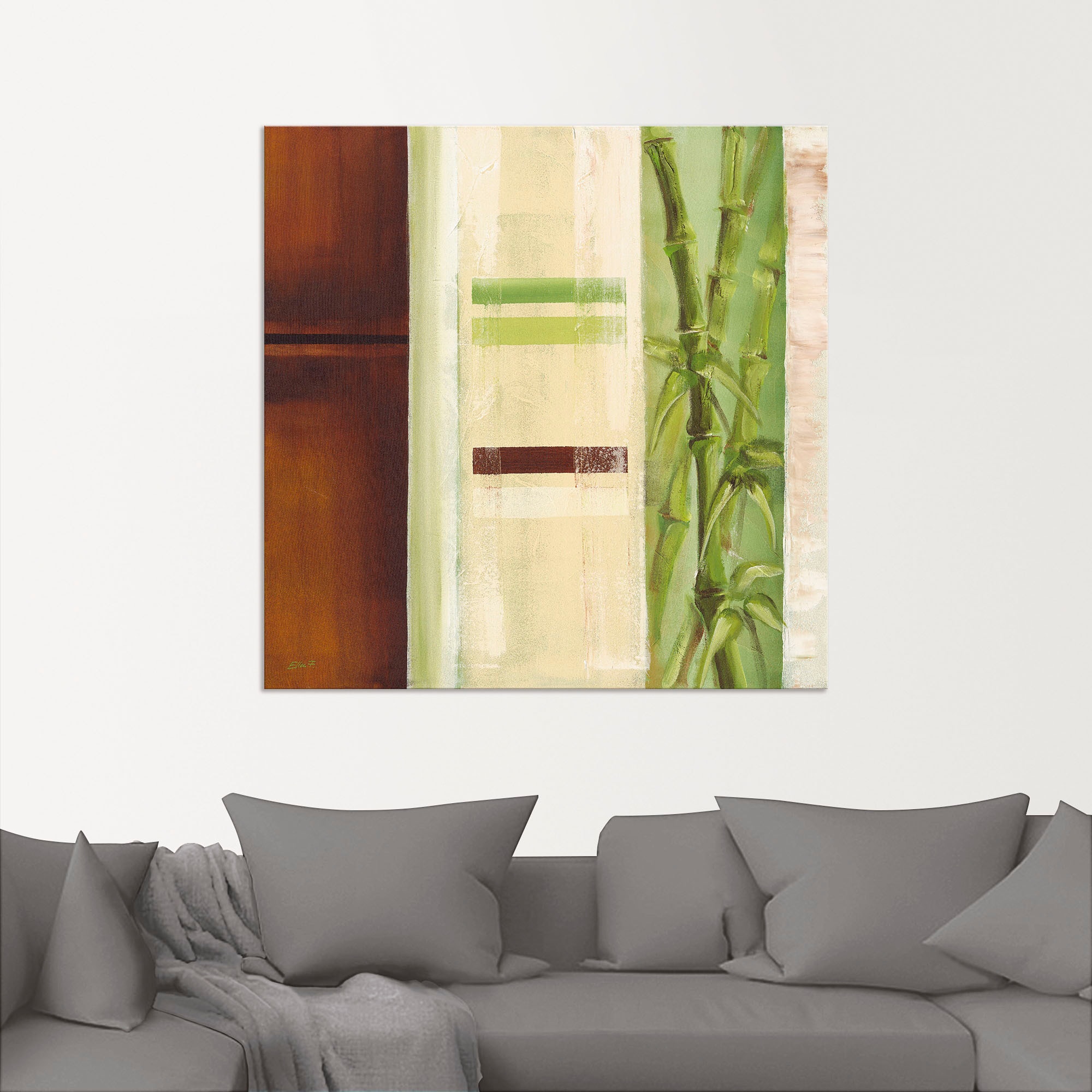 Artland Wandbild »Bambus II«, Gräser, (1 St.), als Alubild, Leinwandbild, Wandaufkleber oder Poster in versch. Größen