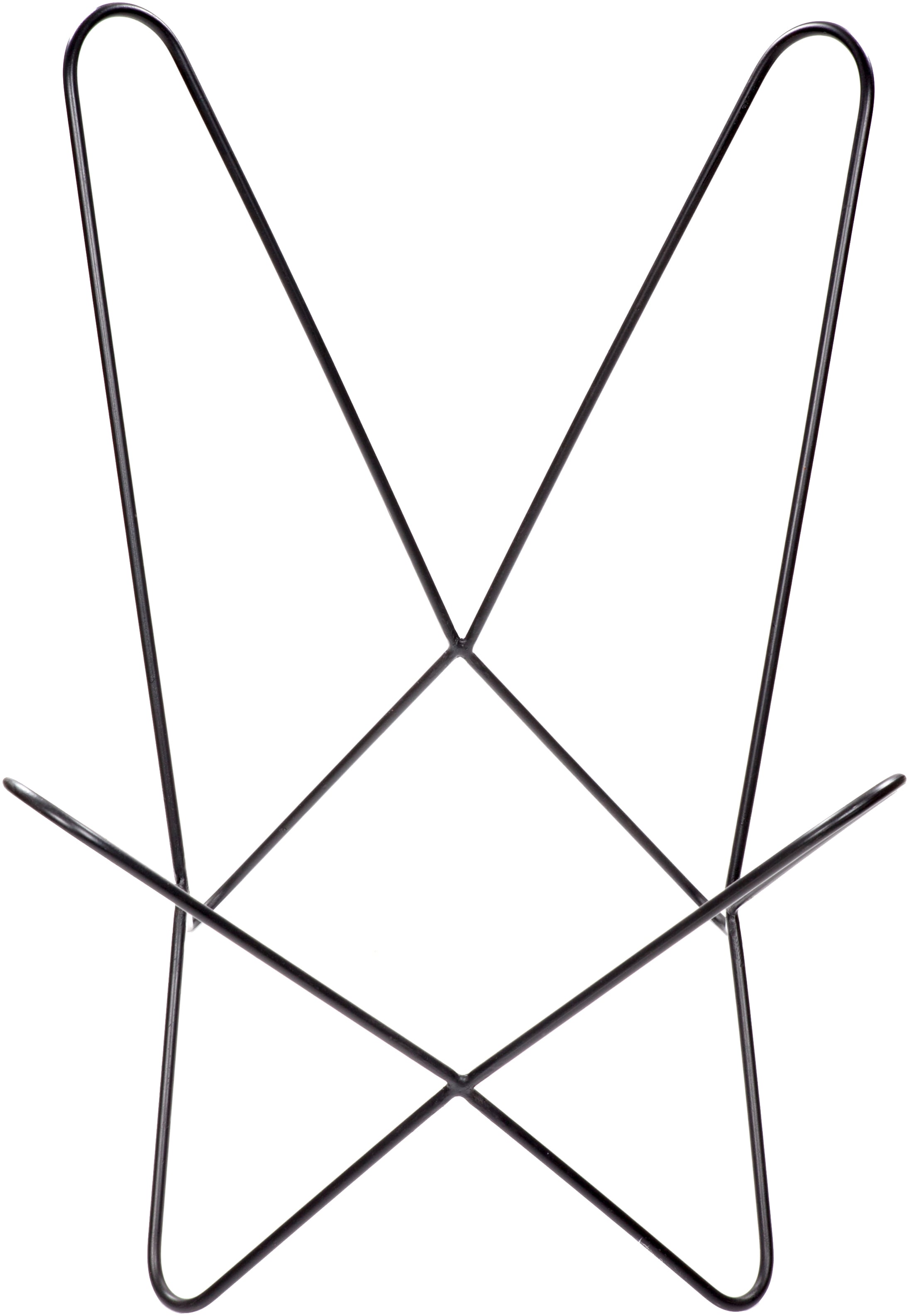 Kayoom 4-Fußstuhl »Schmetterling Stuhl Pablo, Schmetterlingsstuhl aus Leder«, 1 St., pflegeleicht, hochwertig, hochwertig verarbeitet, hoher Sitzkomfort