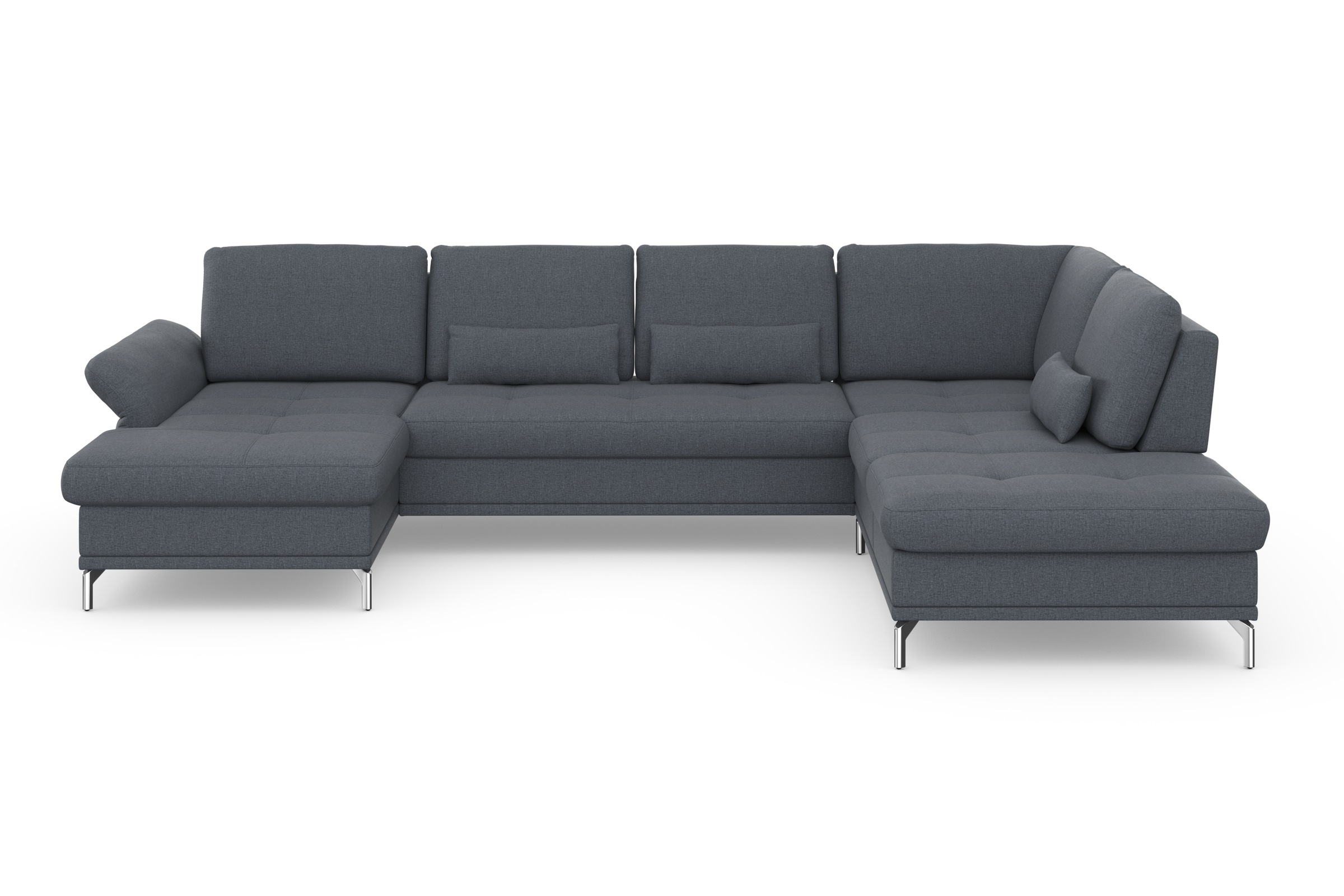 Home affaire Wohnlandschaft »Palm Beach U-Form« Federkern, mit Sitztiefenve günstig online kaufen