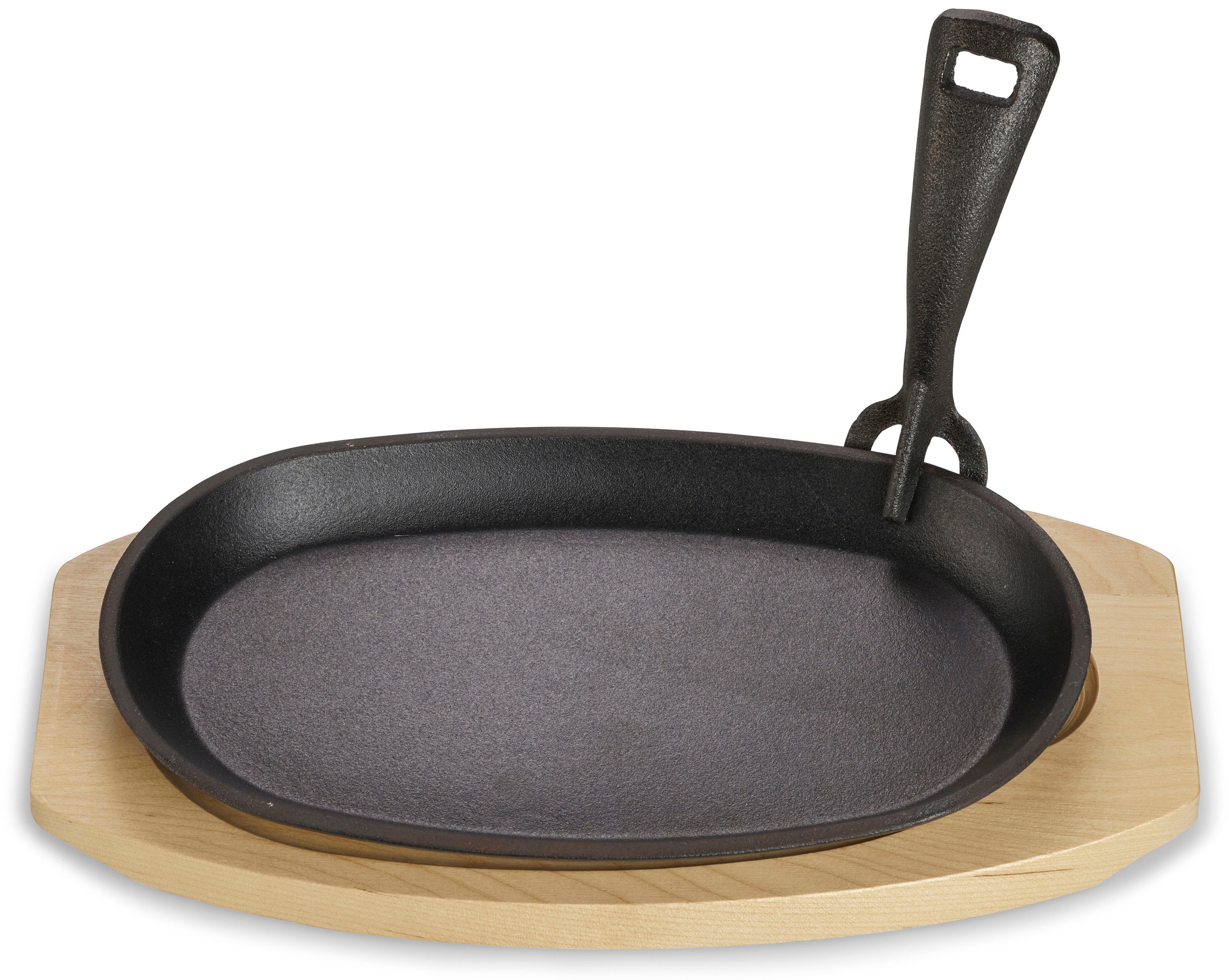 ECHTWERK Servierpfanne »Pfännchen«, Gusseisen, mit Servierbrett, abnehmbarer Griff, f. Backofen, Grill, BBQ
