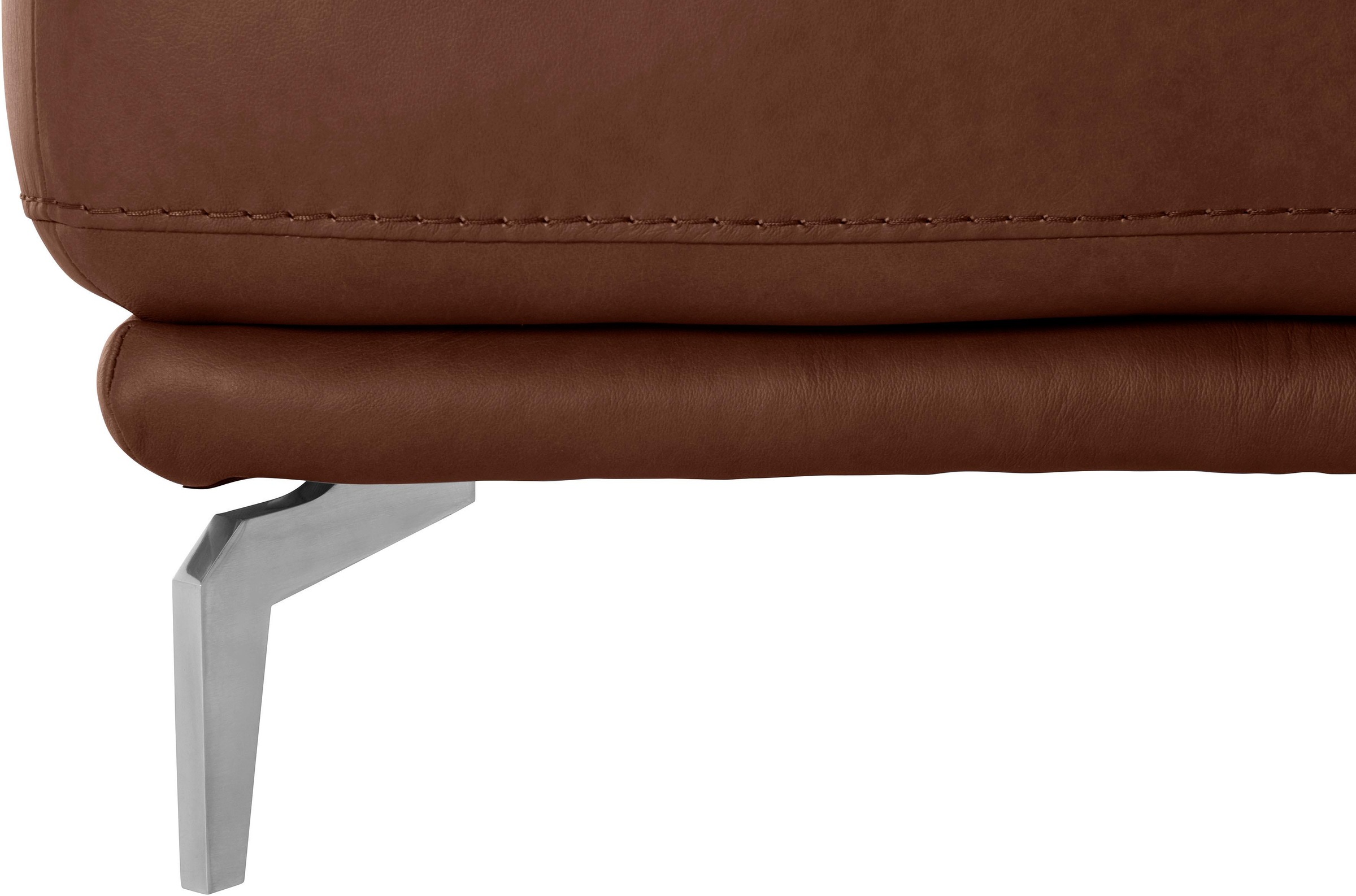 W.SCHILLIG Hocker »montanaa«, mit Metallfüßen in Chrom glänzend, Breite 141 cm