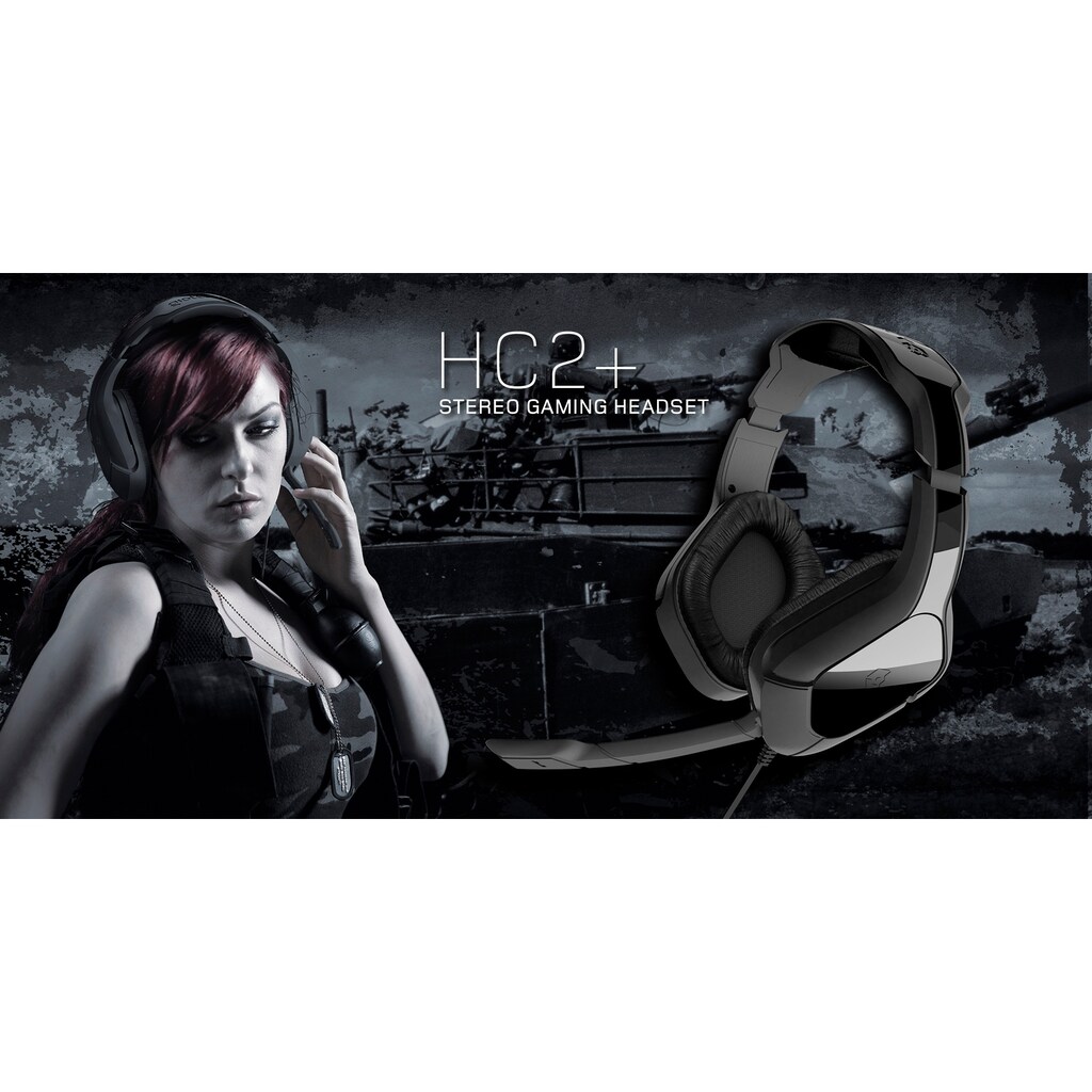Gioteck Gaming-Headset »Gioteck GI018401 HC2+«, Mikrofon abnehmbar-Noise-Cancelling