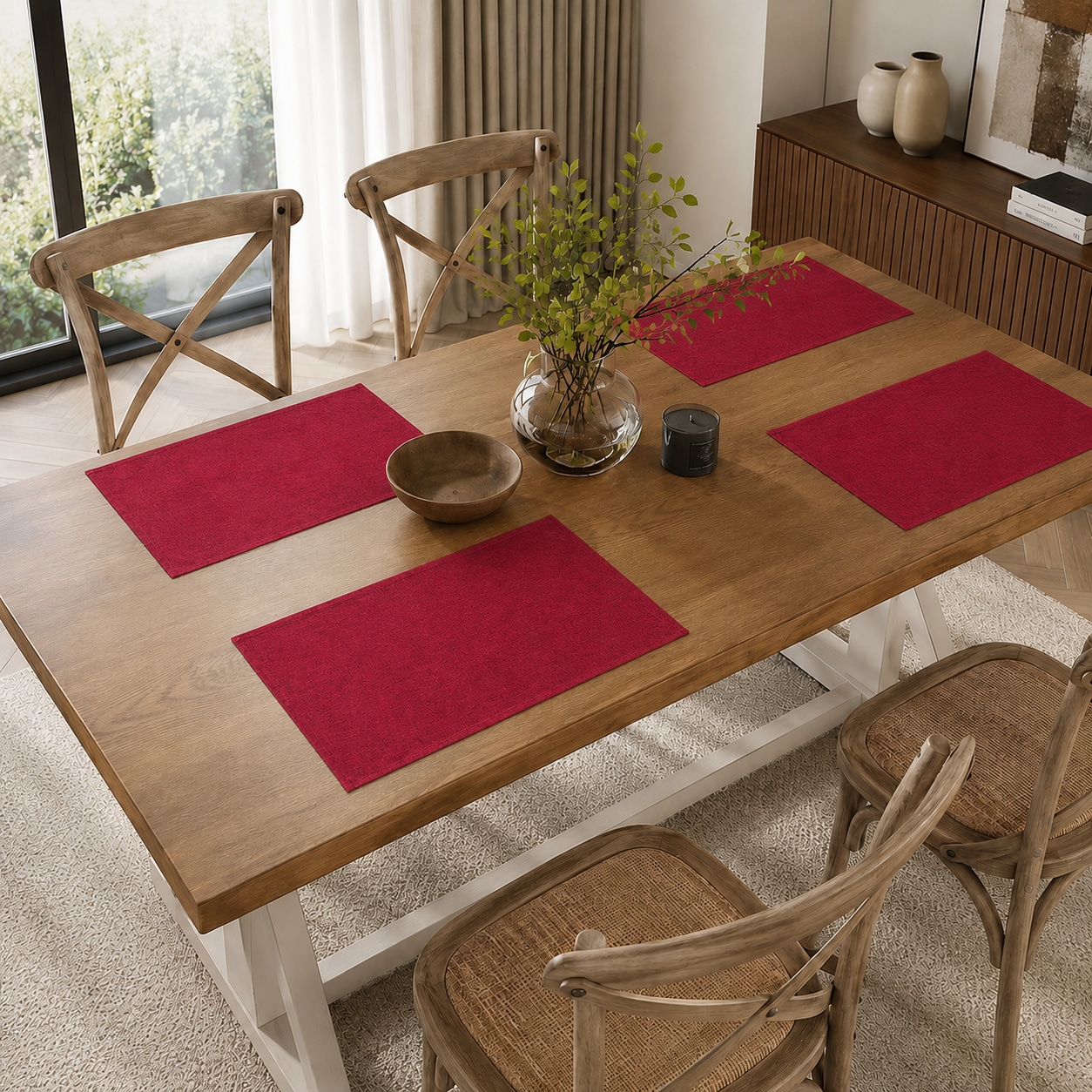 OTTO home Platzset »Meellon« 2er Set, verschiedene Größen, strukturiert, Esszimmer, Esstisch, Deko,