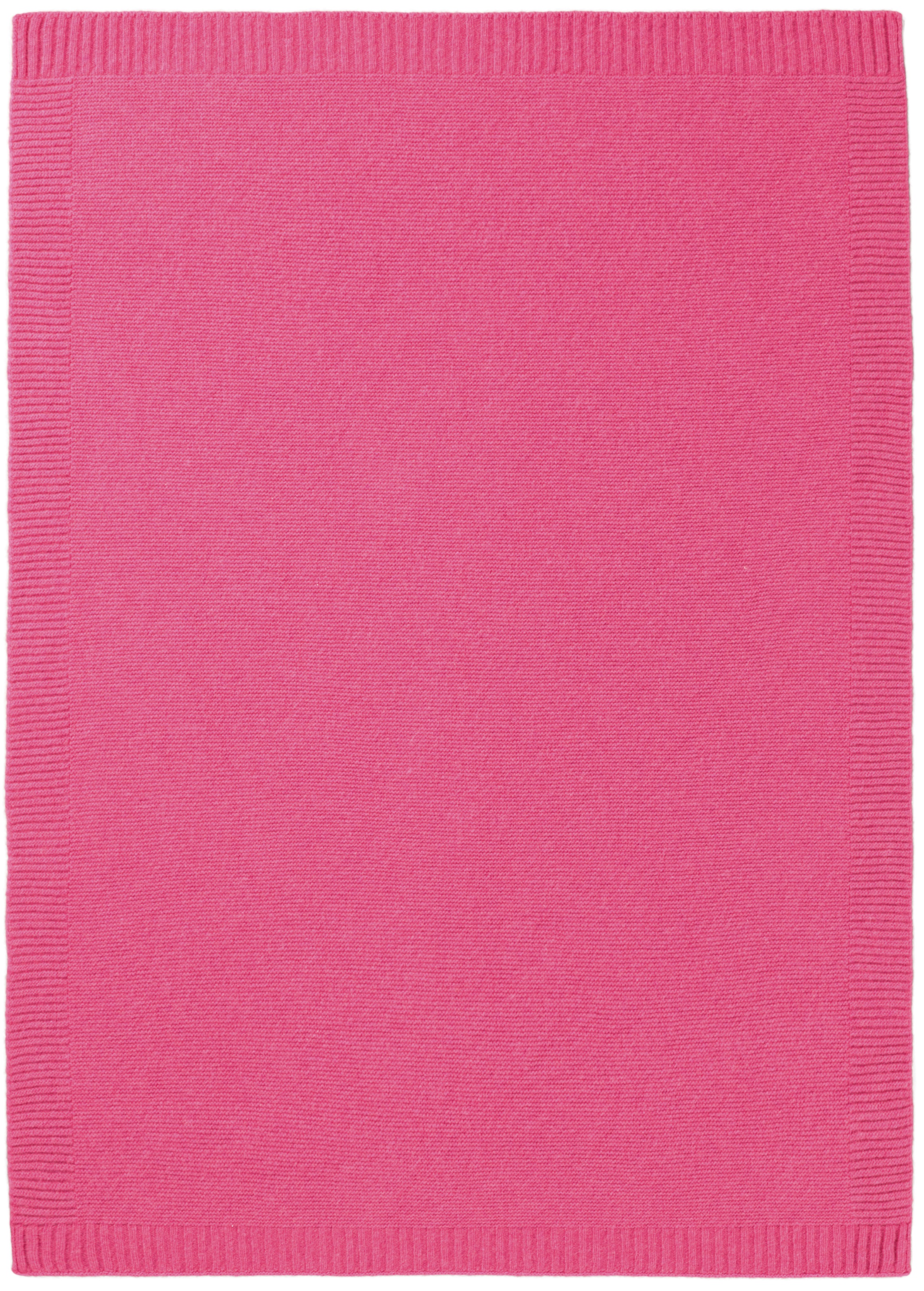 Biederlack Babydecke »Babydecke Wool Knit«, 75 x 100, mit kontrastfarbigem günstig online kaufen