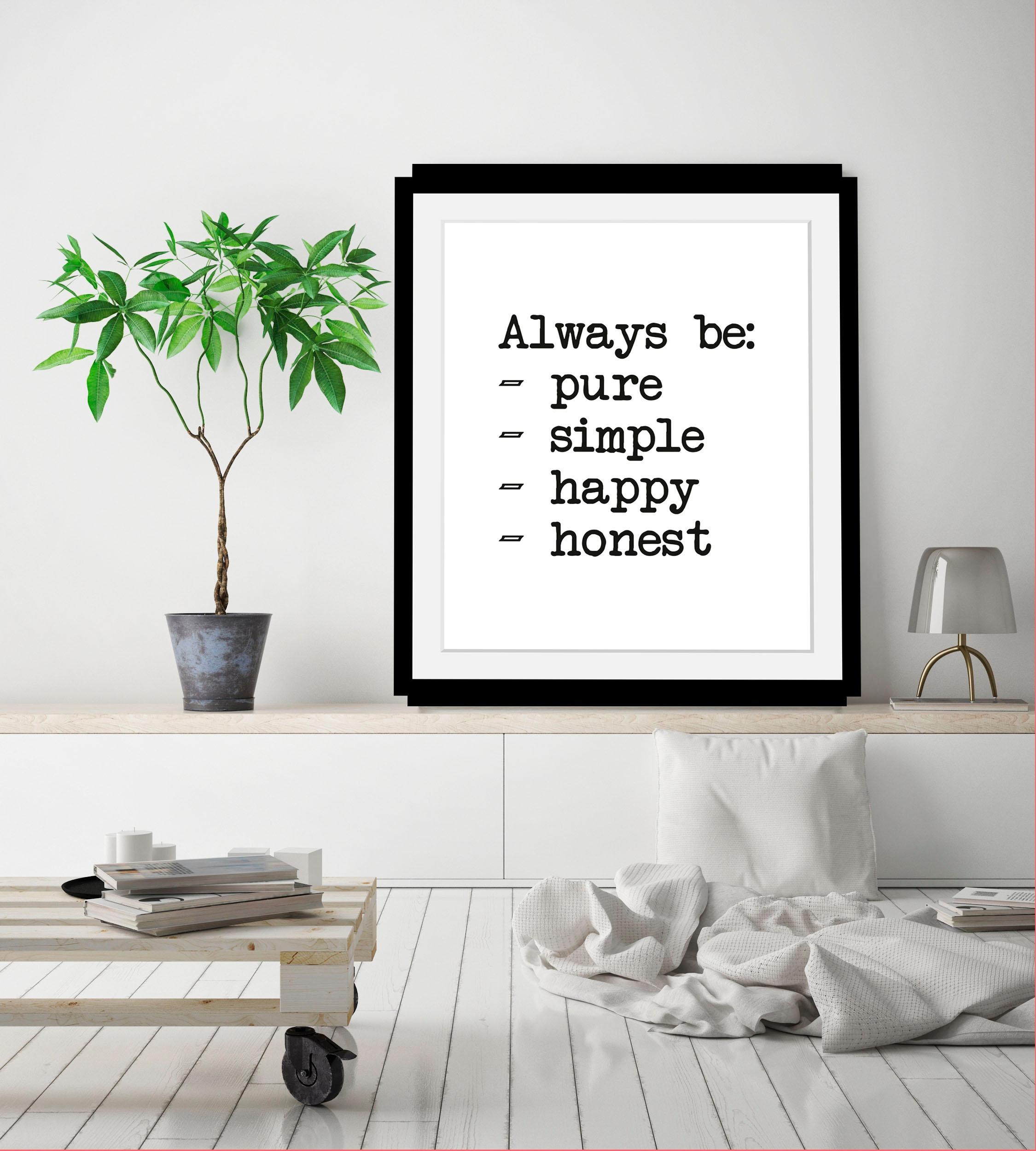 queence Bild »Aufzählung«, Schwarz-Weiß-Schriftzug-Motivationsbilder, HD Pr günstig online kaufen