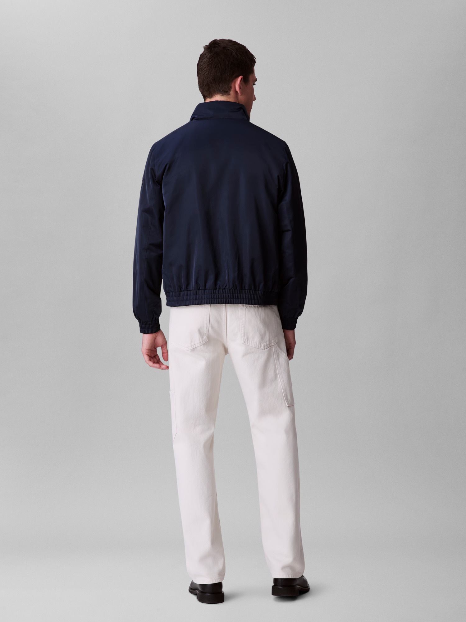 Calvin Klein Jeans Bomberjacke »LS PADDED HARRINGTON JACKET«, ohne Kapuze, Mit Rundhalsausschnitt mit Stehkragen