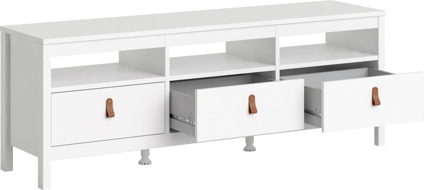 Home affaire TV-Bank »Madrid, TV-Möbel, Fernsehtisch, TV-Unit, Media-Möbel, Sideboard,« mit 3 Schubladen und 3 offenen Fächern, Breite 151 cm, Höhe 54 cm