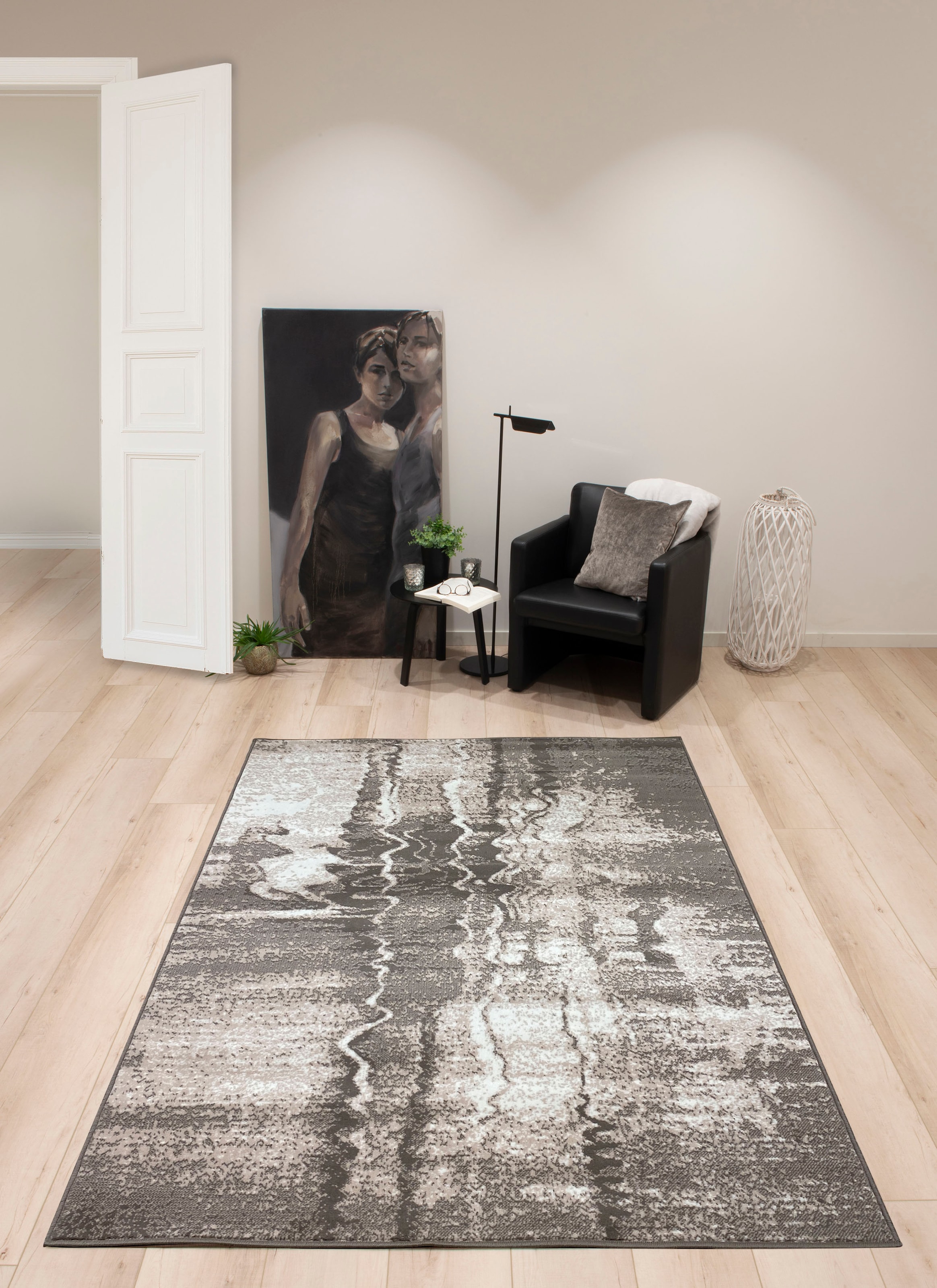 my home Teppich »Izabelle«, rechteckig, modernes Design, Kurzflor-Teppich  im Vintage-Design bequem und schnell bestellen | Kurzflor-Teppiche
