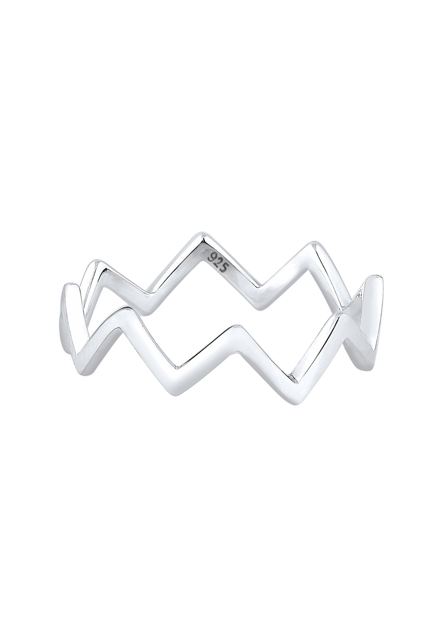 Elli Fingerring »Zick Zack Design 925 Sterling Silber«
