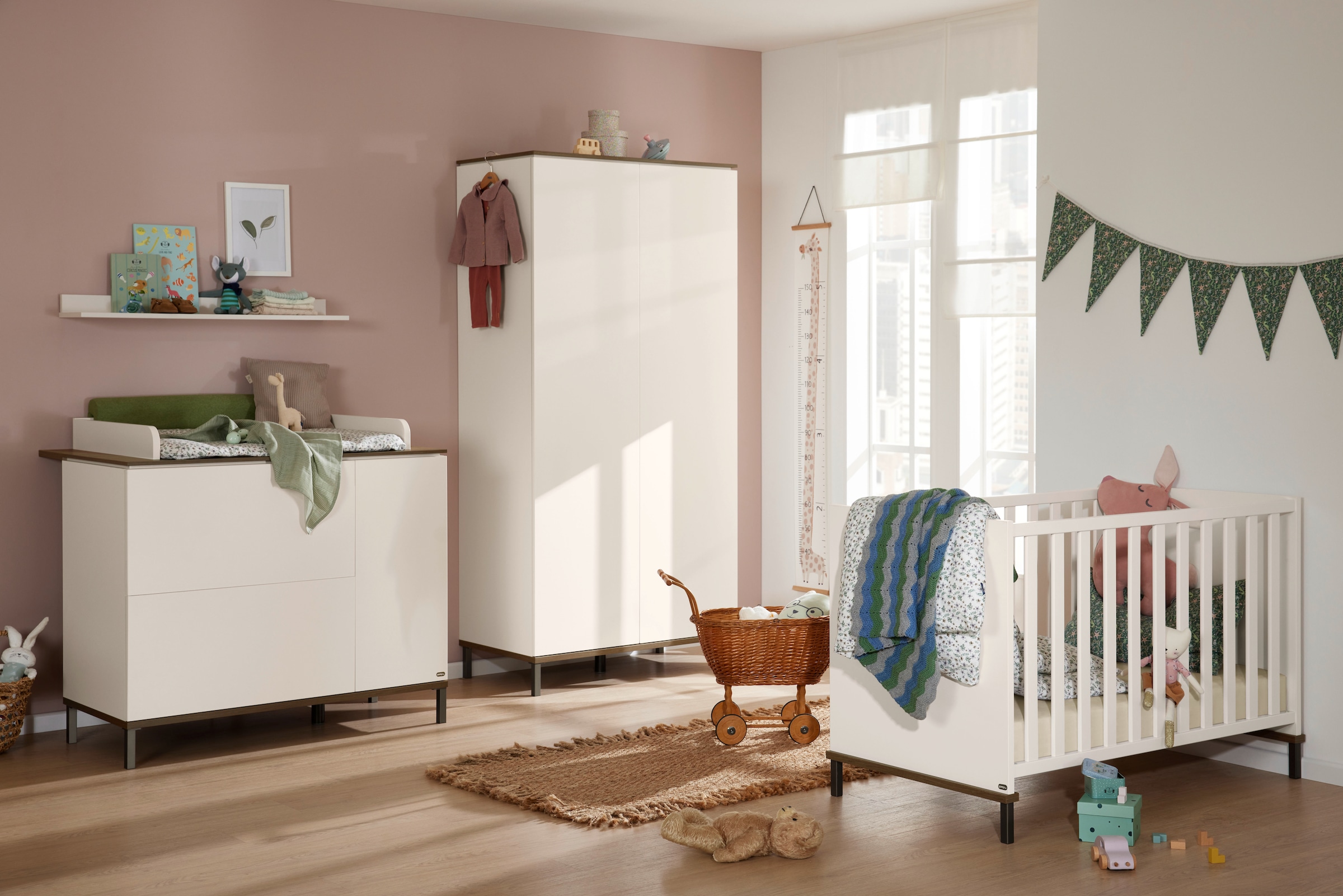 YUNY by PAIDI Babybett »LOVELY ALIV höhenverstellbar, umbaubar zum Juniorbett«, yuny by PAIDI